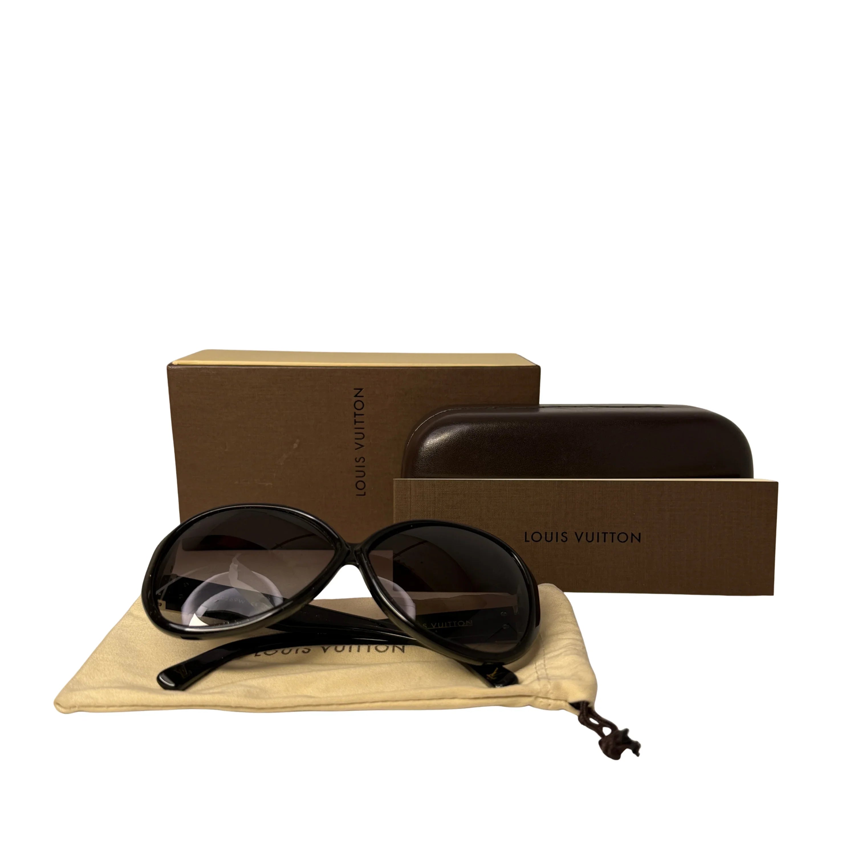 Louis Vuitton Oversized Soupcon Sunglasses Women's Black - Lost Designer