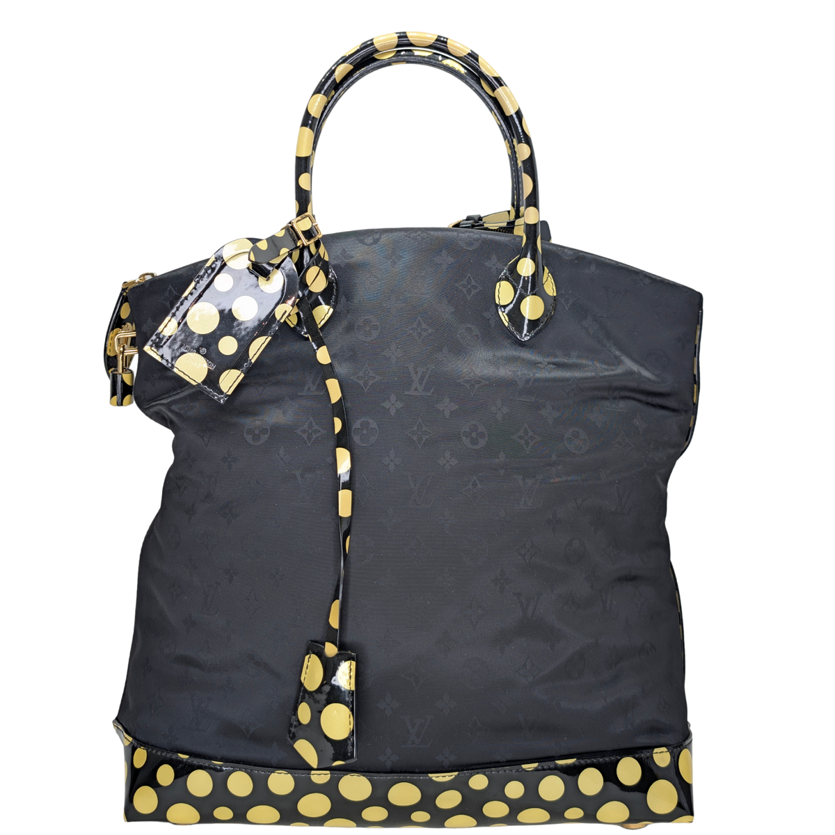 Louis Vuitton X Yayoi Kusama Monogram Nylon Infinity Dots Lockit Bag MM