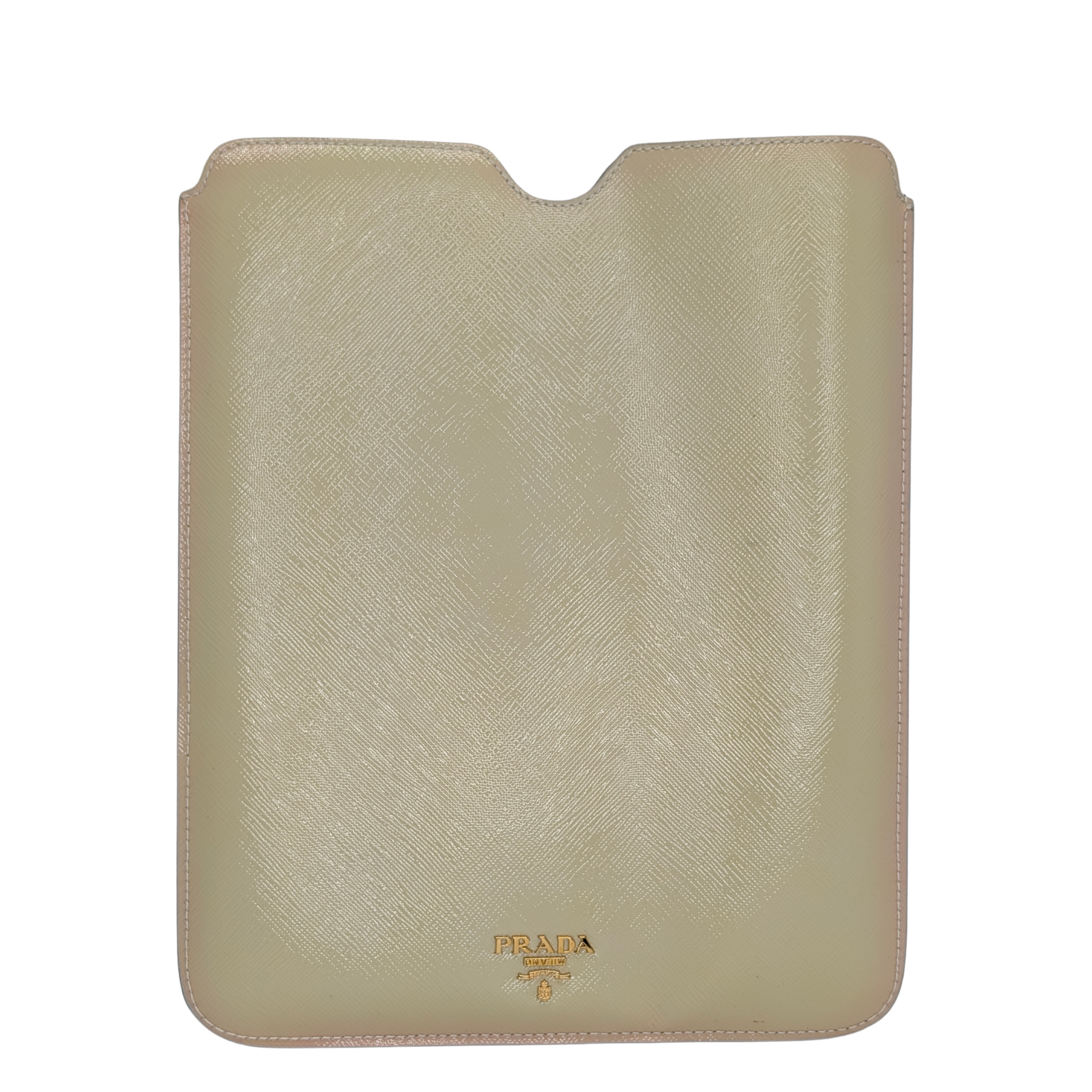 Prada Jeweled Cream Ipad Tablet Cover Case