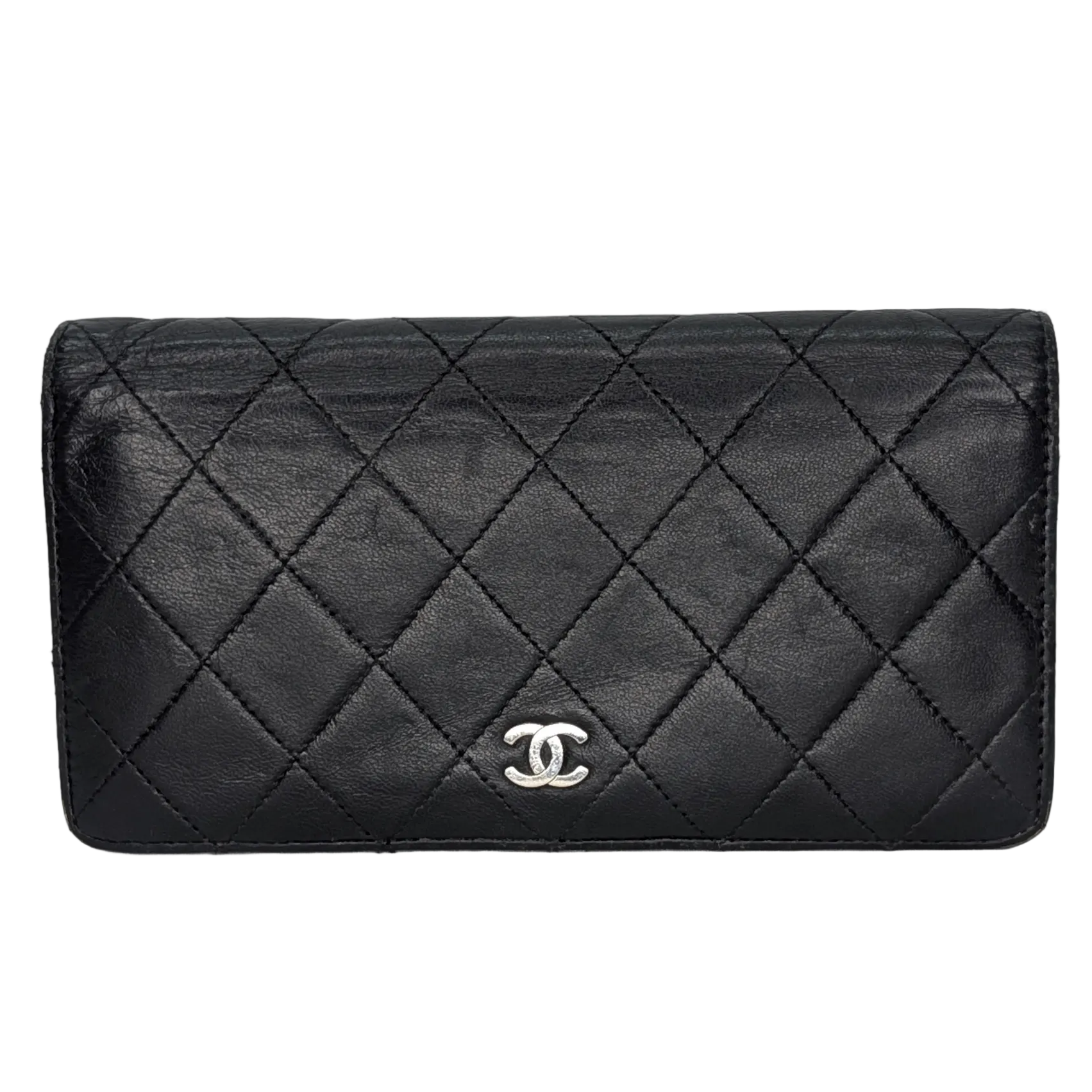 Chanel Lambskin Leather Wallet Black