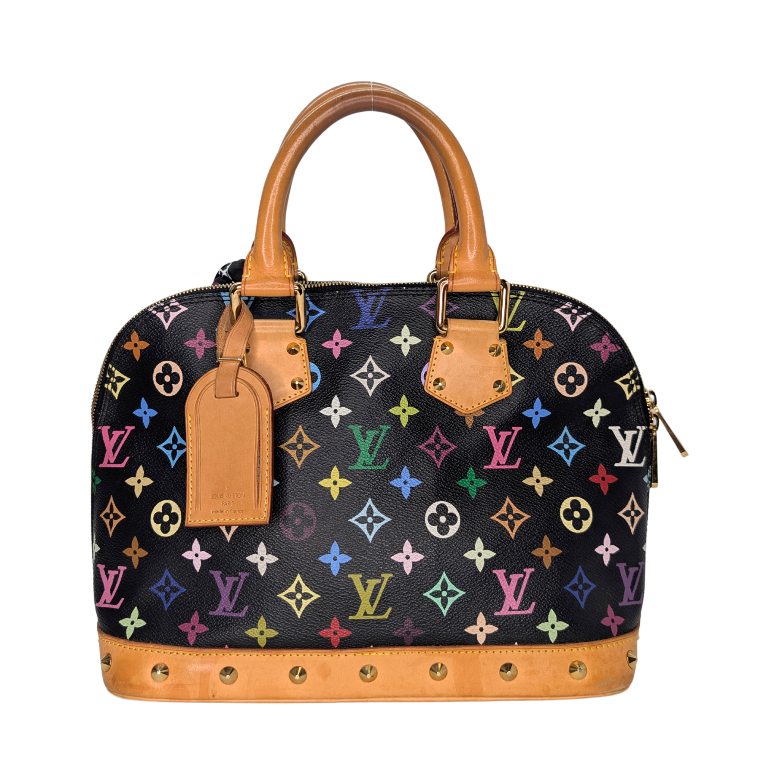 Louis Vuitton Takashi Murakami Alma PM Bag Black Monogram Multicolore