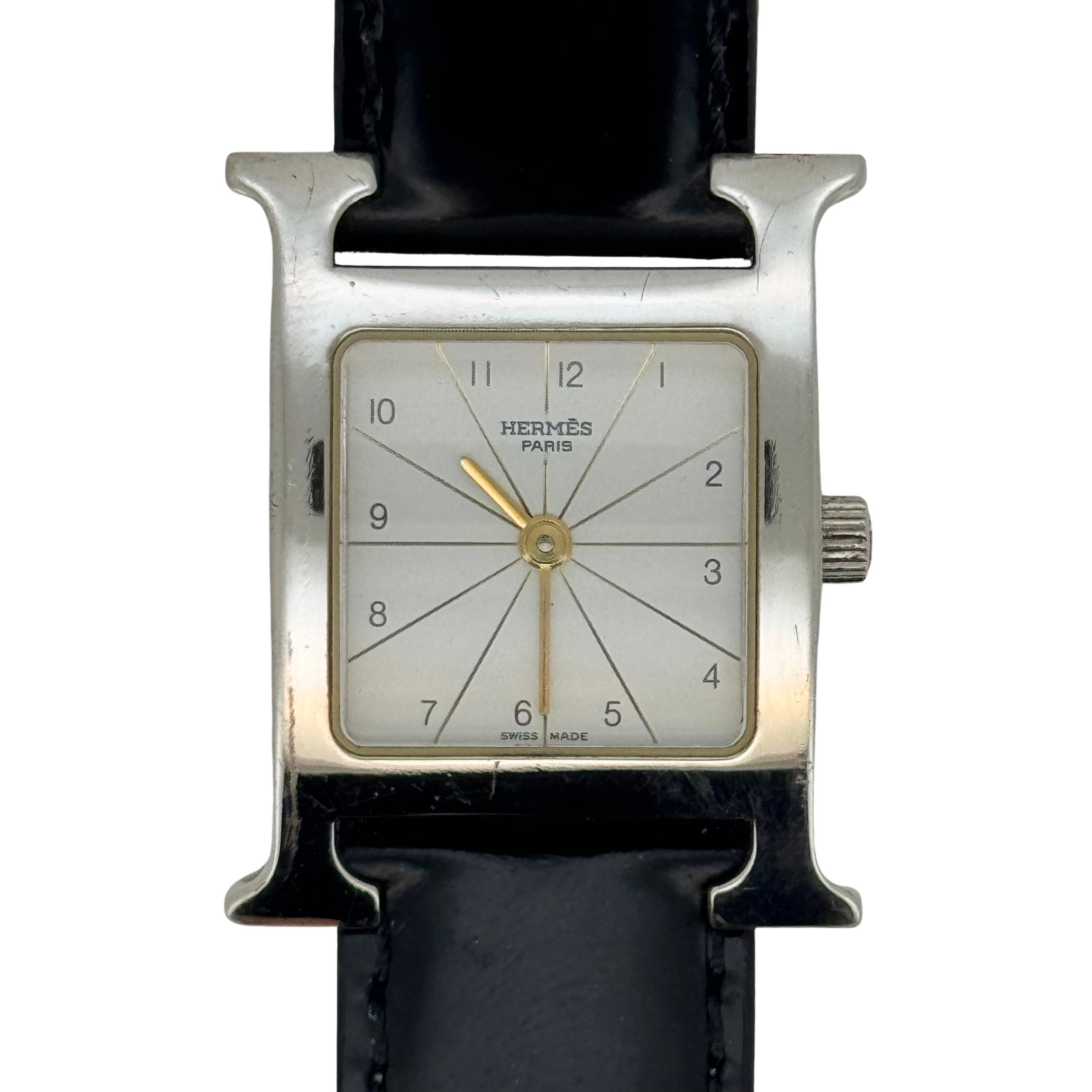 Hermes H Watch RS1.201 Quartz Stainless Steel white Dial
