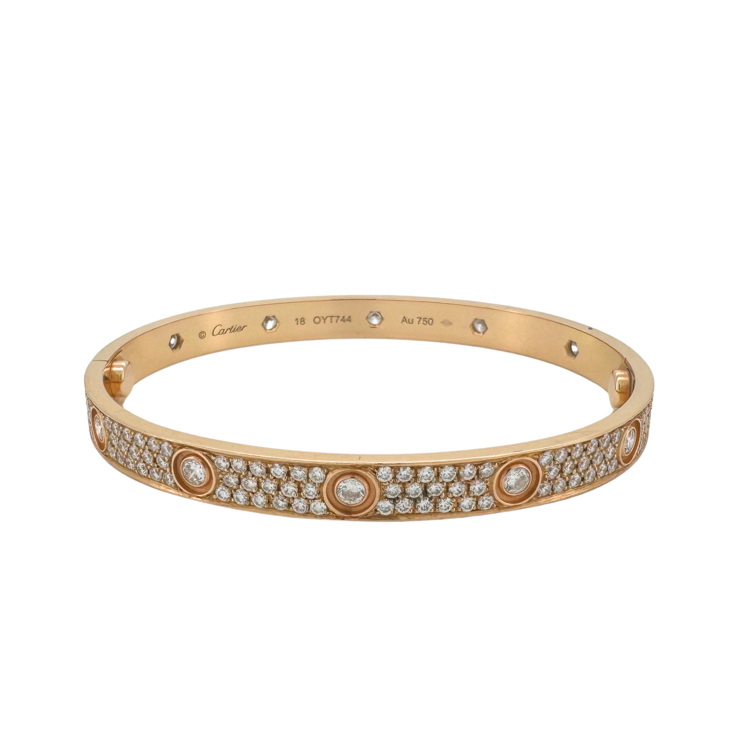 Cartier Love Bracelet Classic model 10 Diamonds size 18