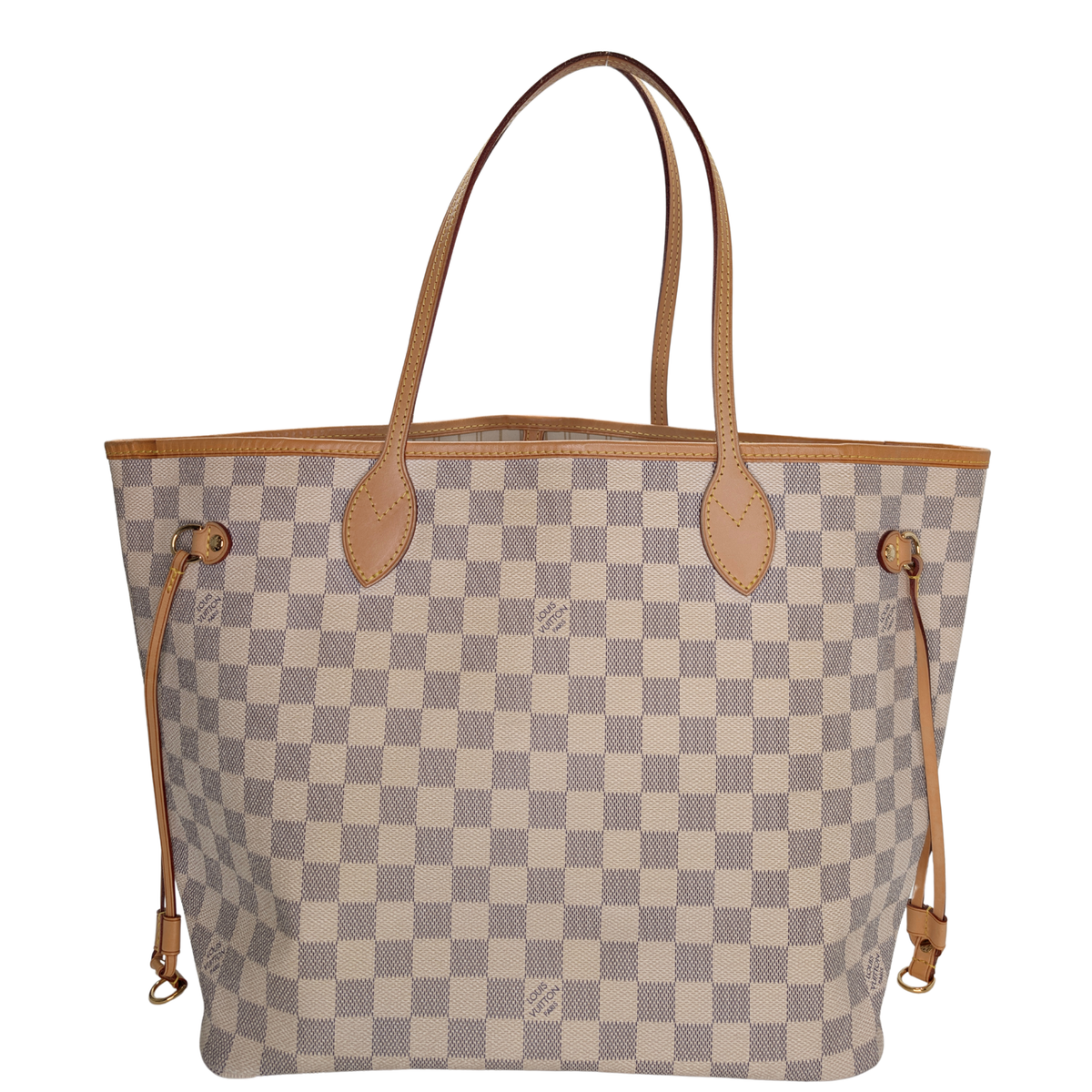 路易威登 Neverfull 中号 Damier Azur 手袋