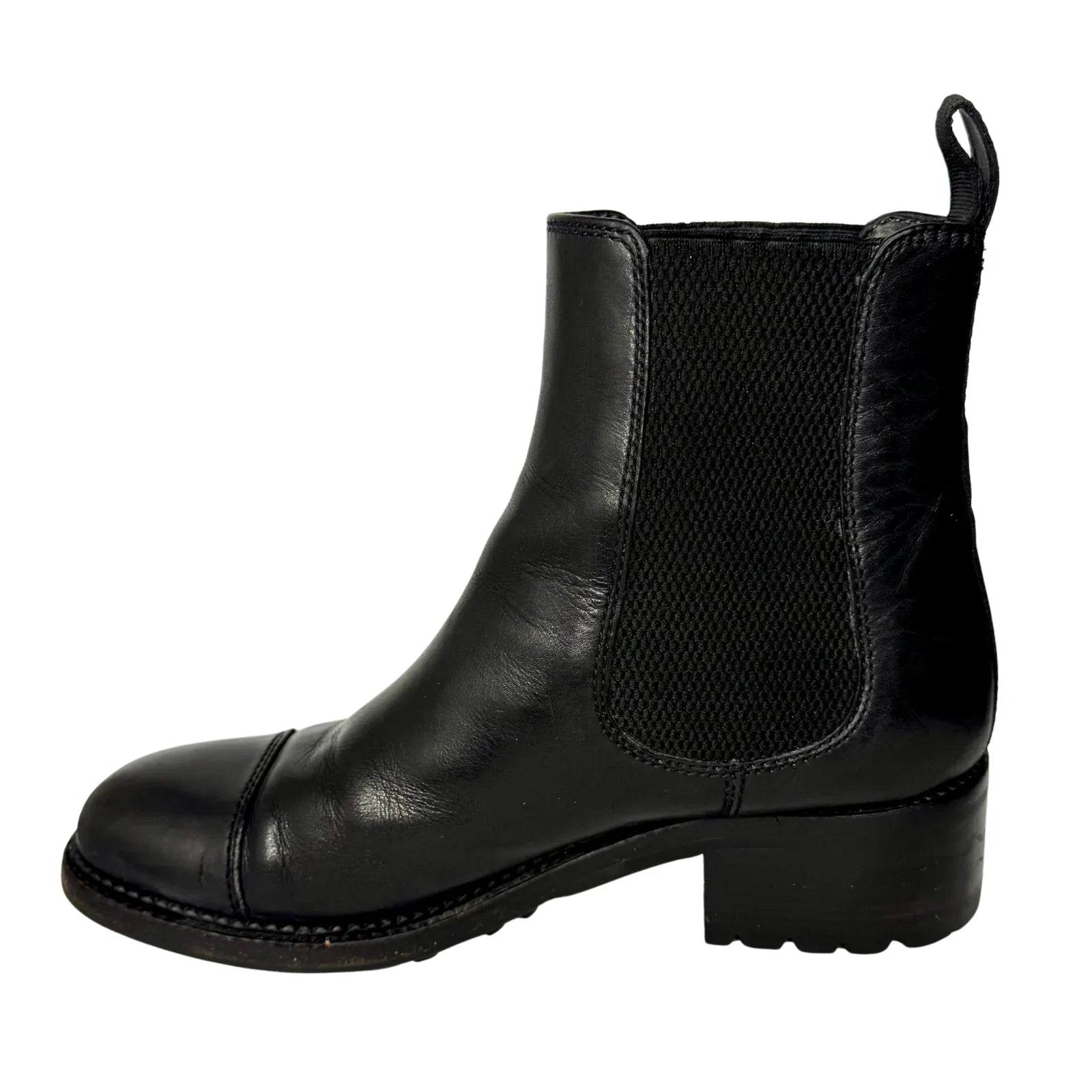 Chanel Black Calfskin Elastic Ankle Boots – Size 36