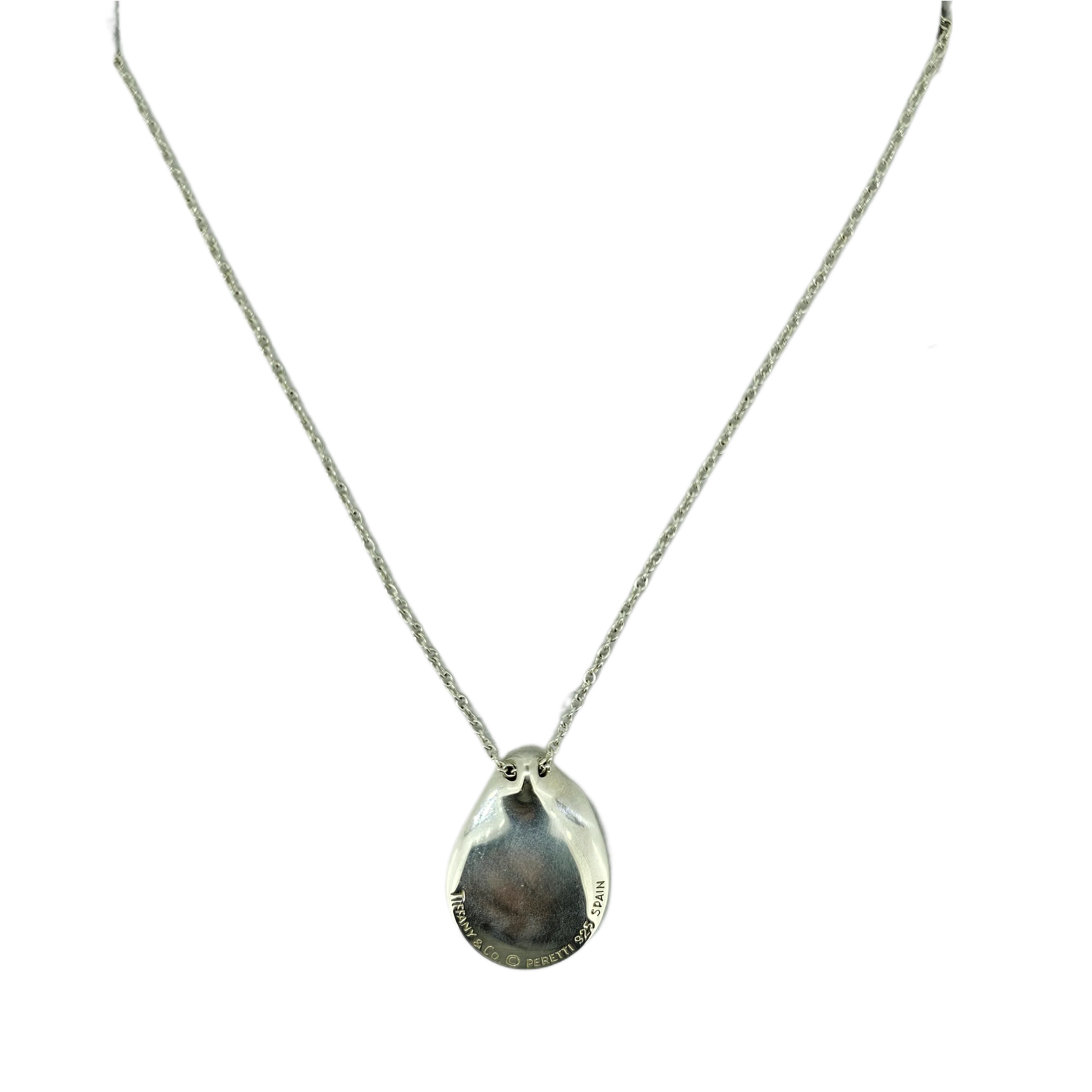 Tiffany & Co Sterling Silver Madonna Pendant Necklace