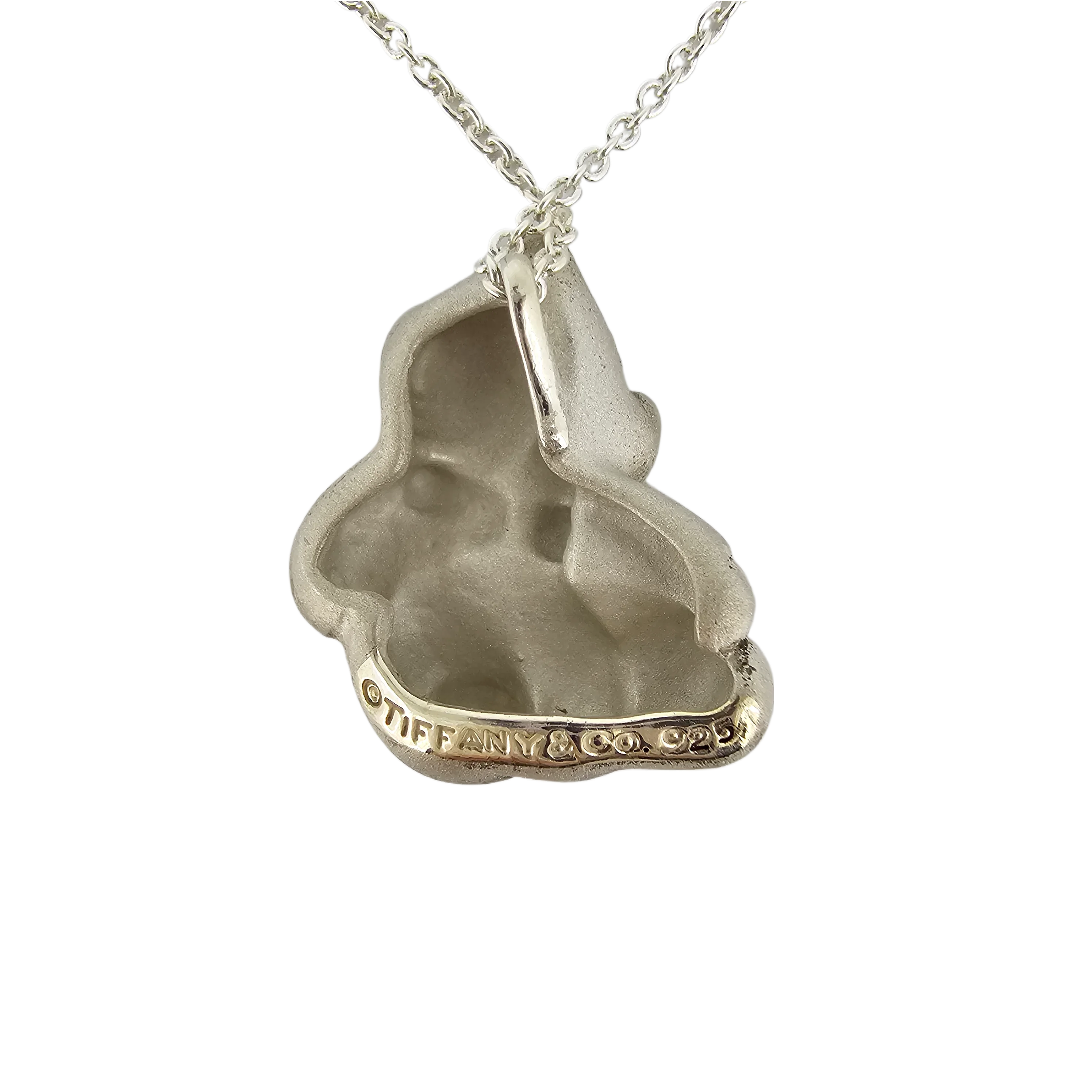 Tiffany & Co. Sterling Silver Teddy Bear Necklace