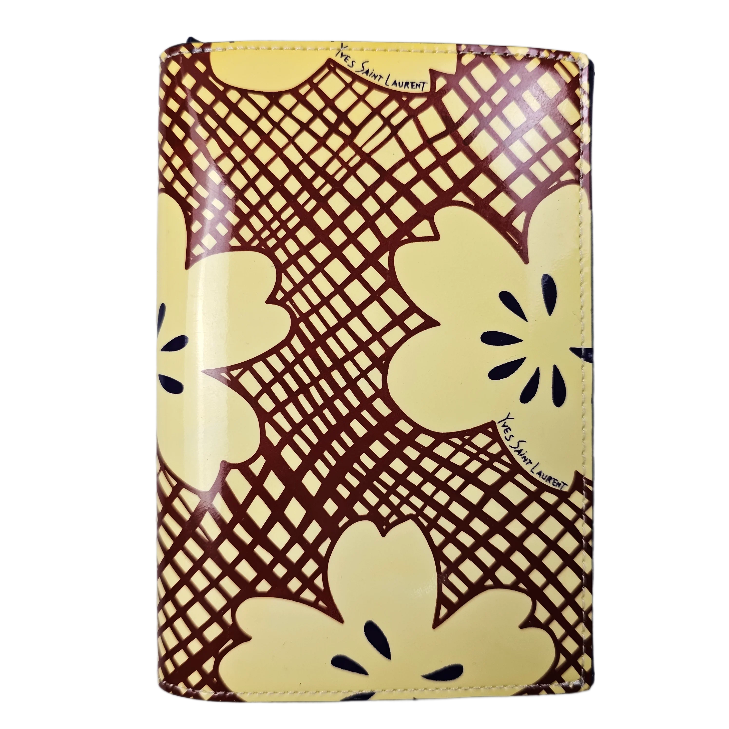 Yves Saint Laurent Abstract Canvas Wallet
