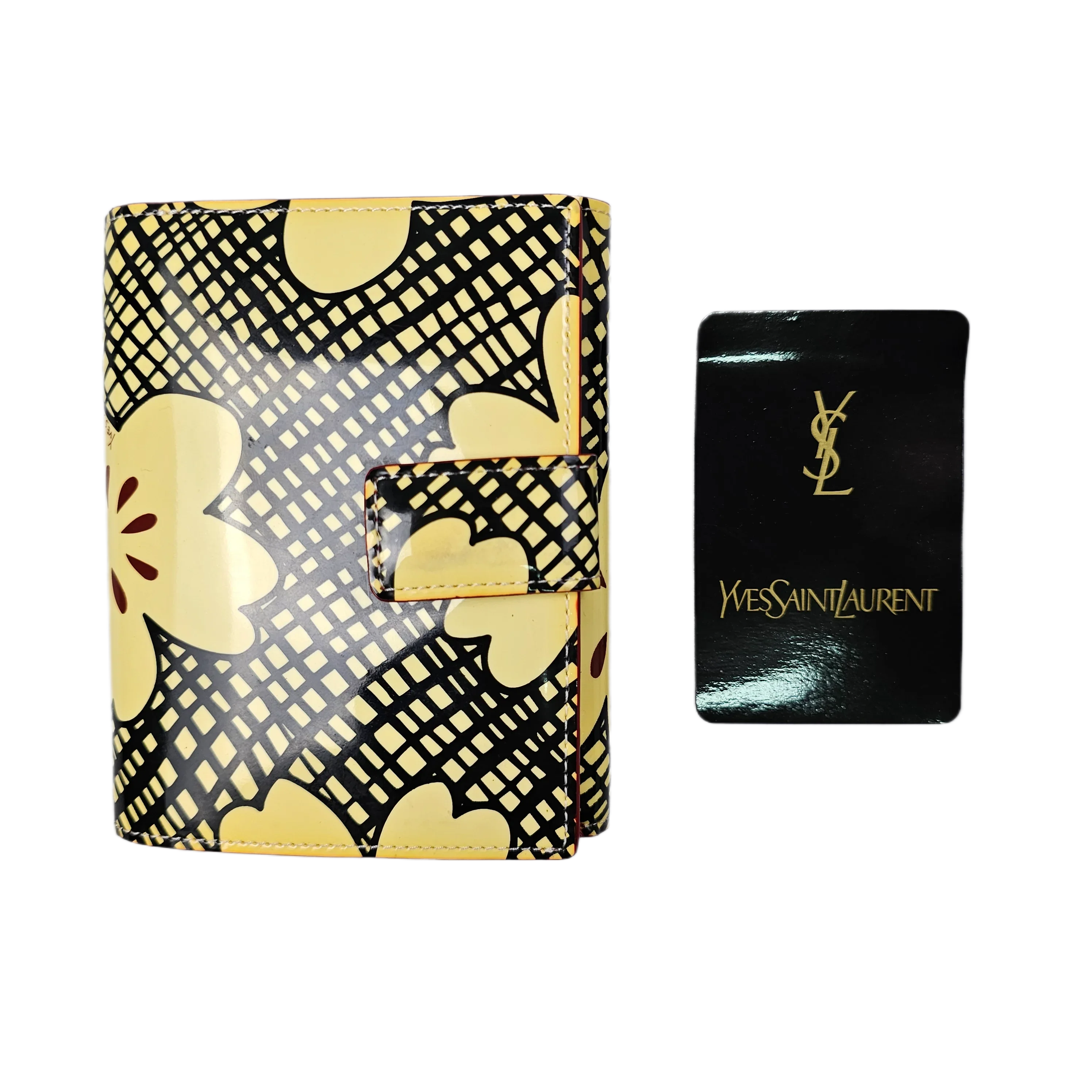 Yves Saint Laurent Abstract Canvas Wallet
