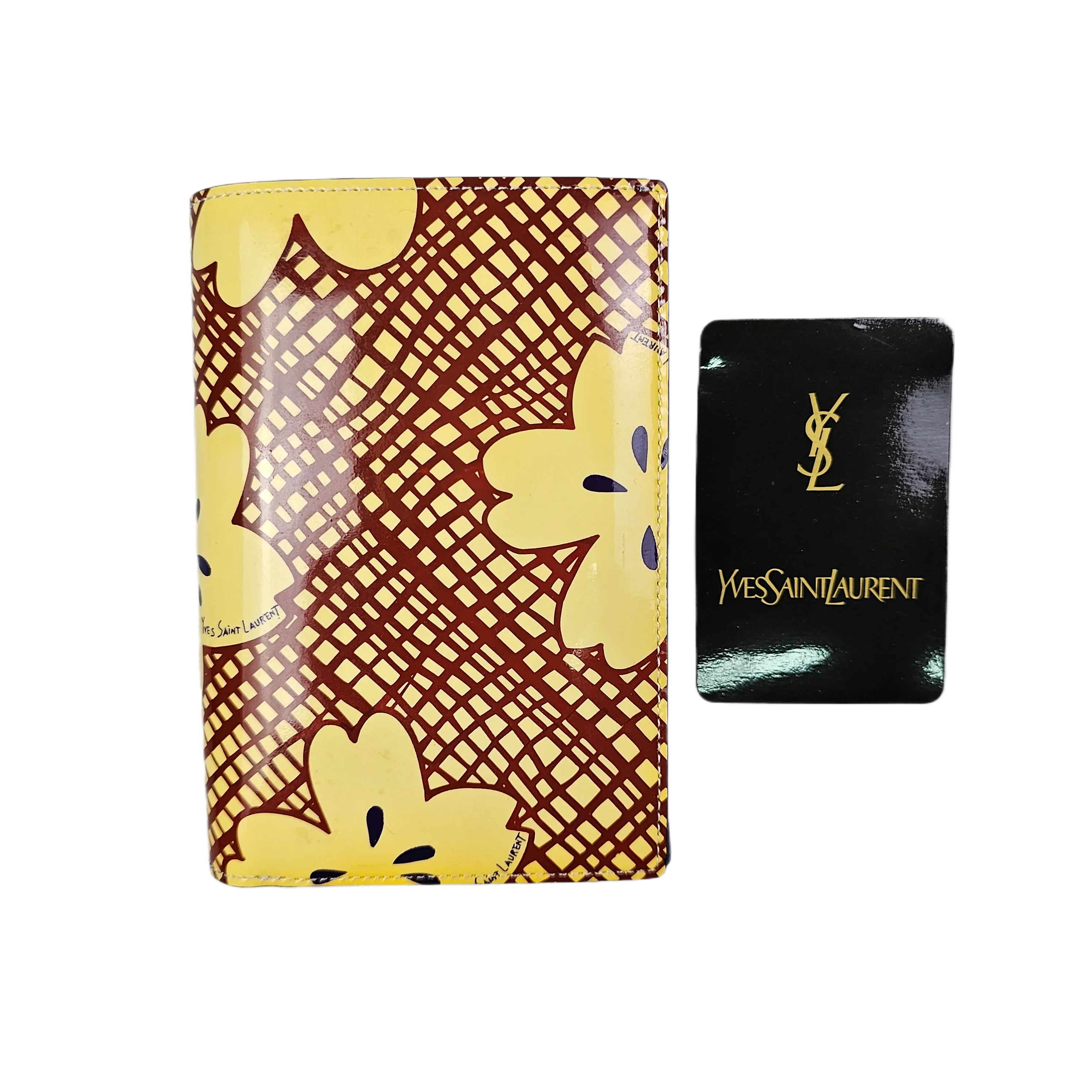 Yves Saint Laurent Abstract Canvas Wallet