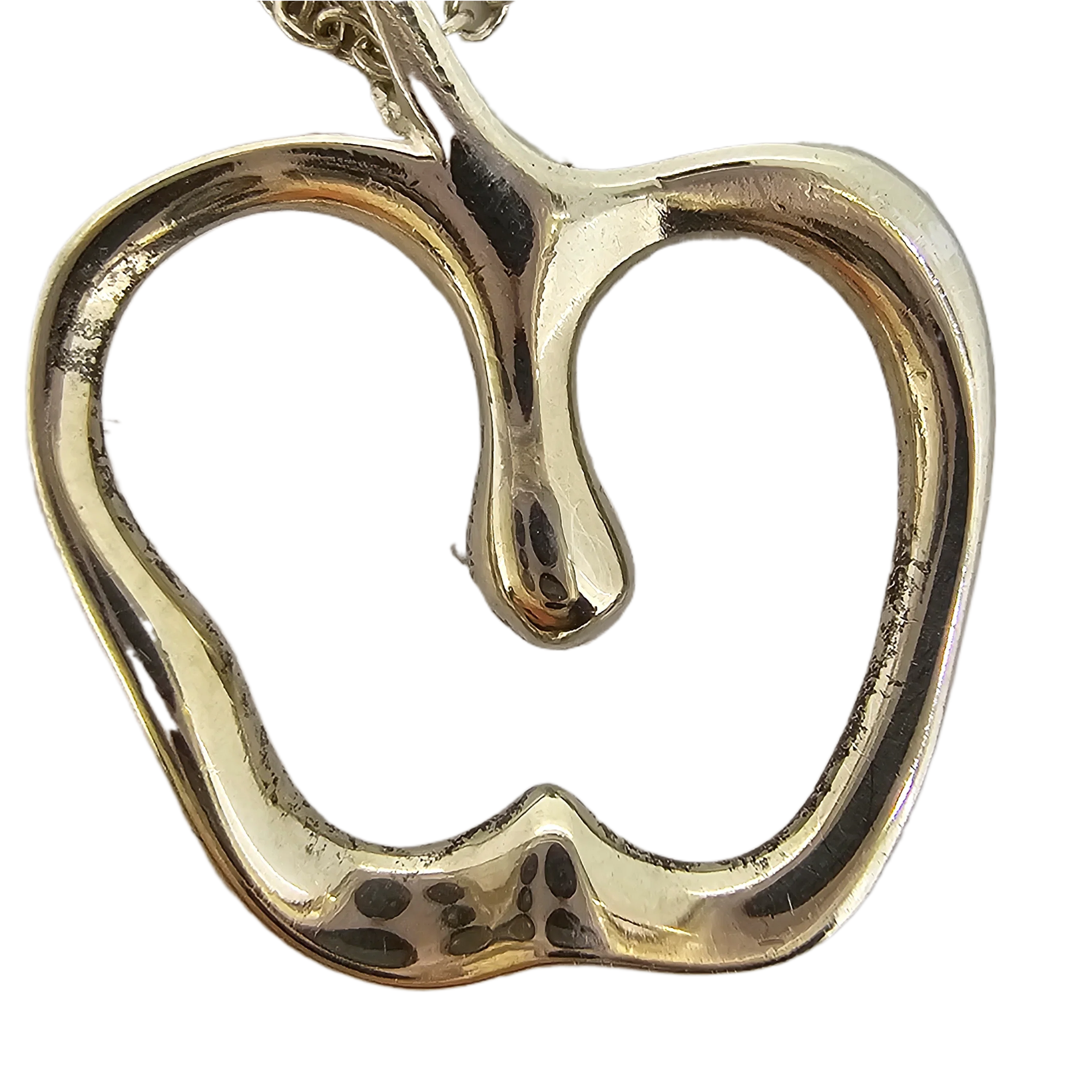 Tiffany & Co Sterling Silver Apple Necklace