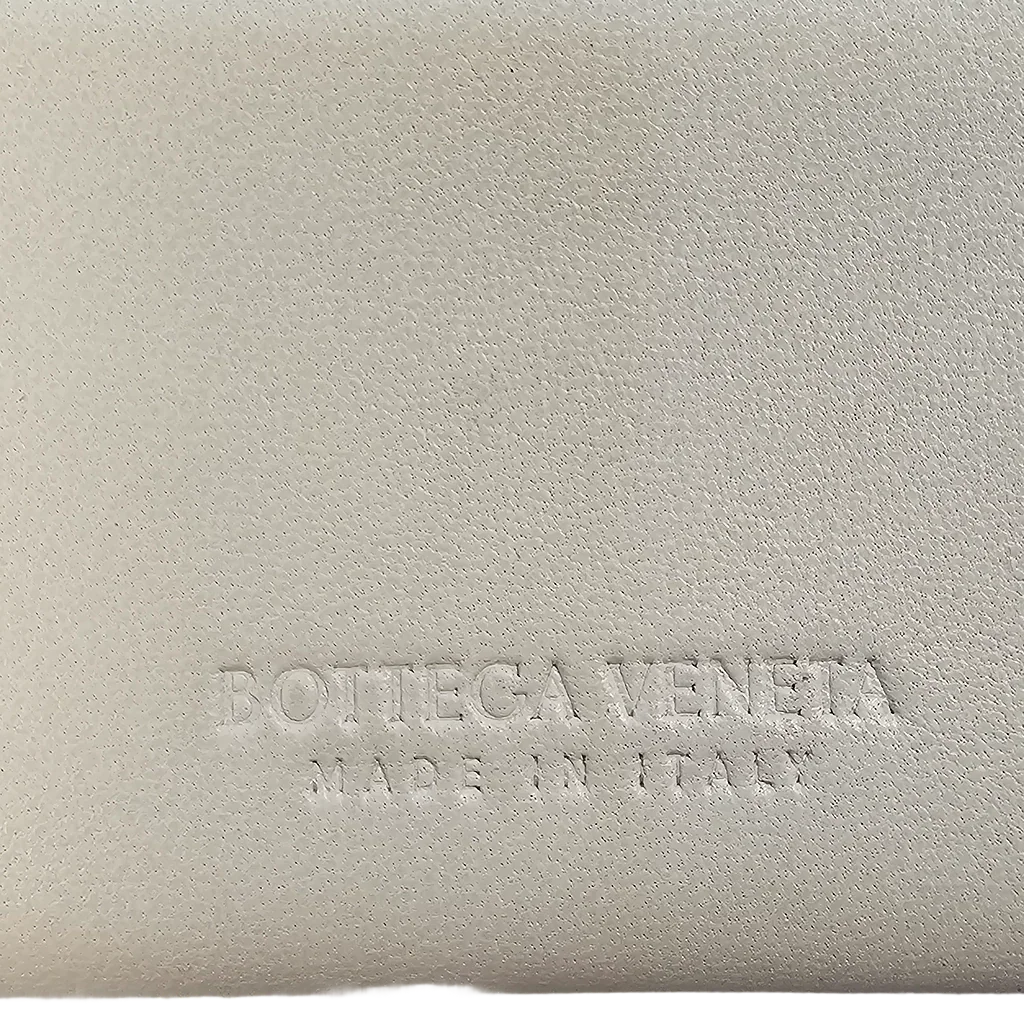 Bottega Veneta White Leather Wallet