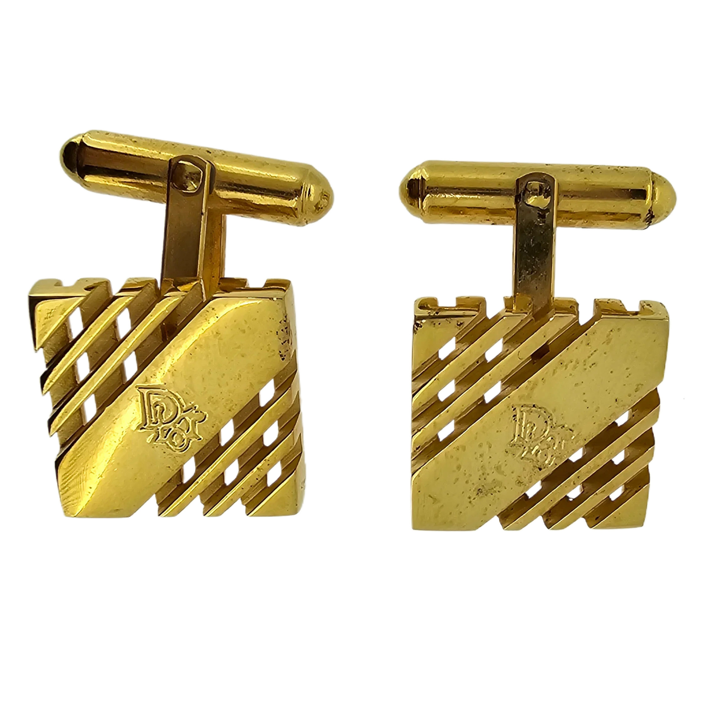 Dior Metal Gold-tone Cufflinks
