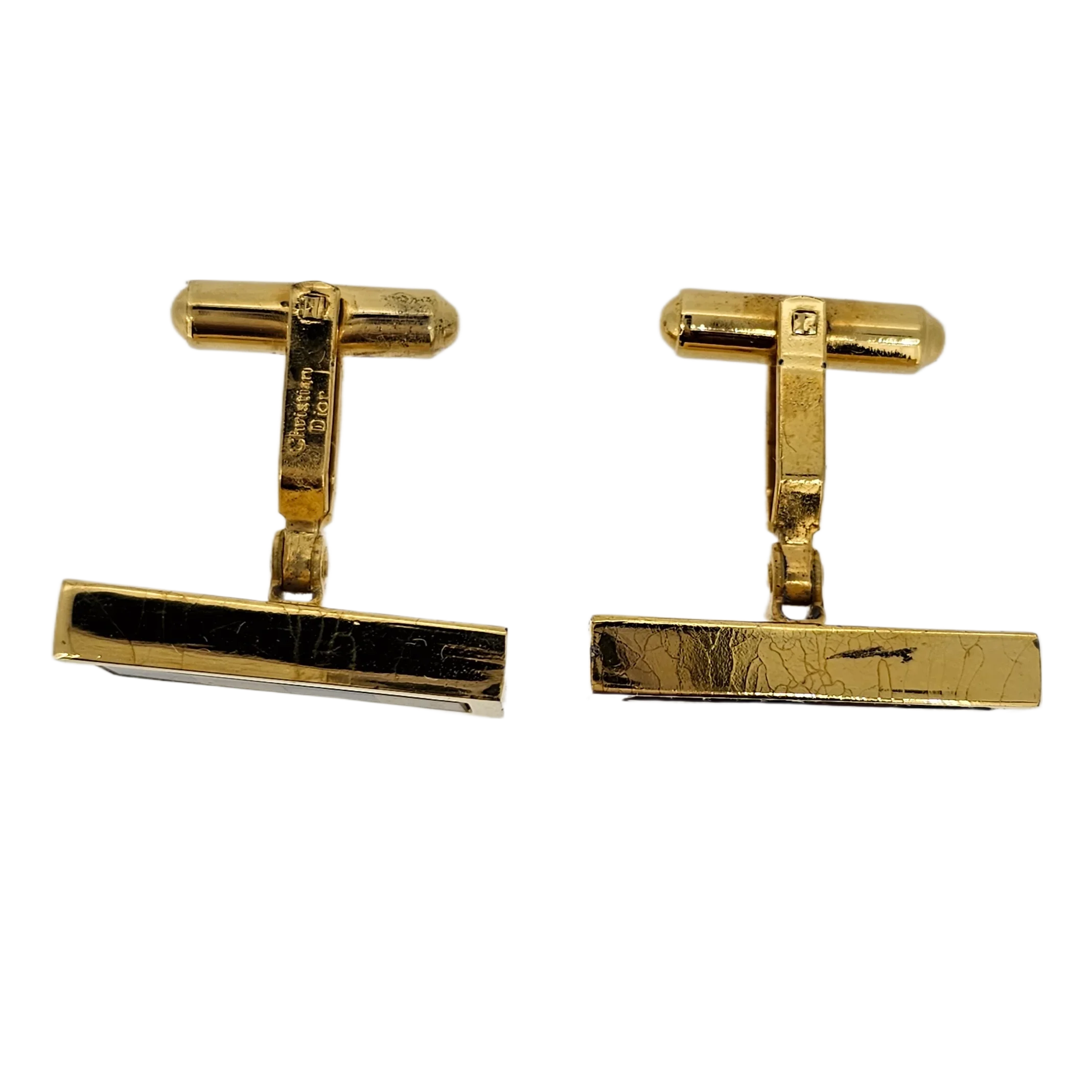 Dior Metal Gold-tone Cufflinks