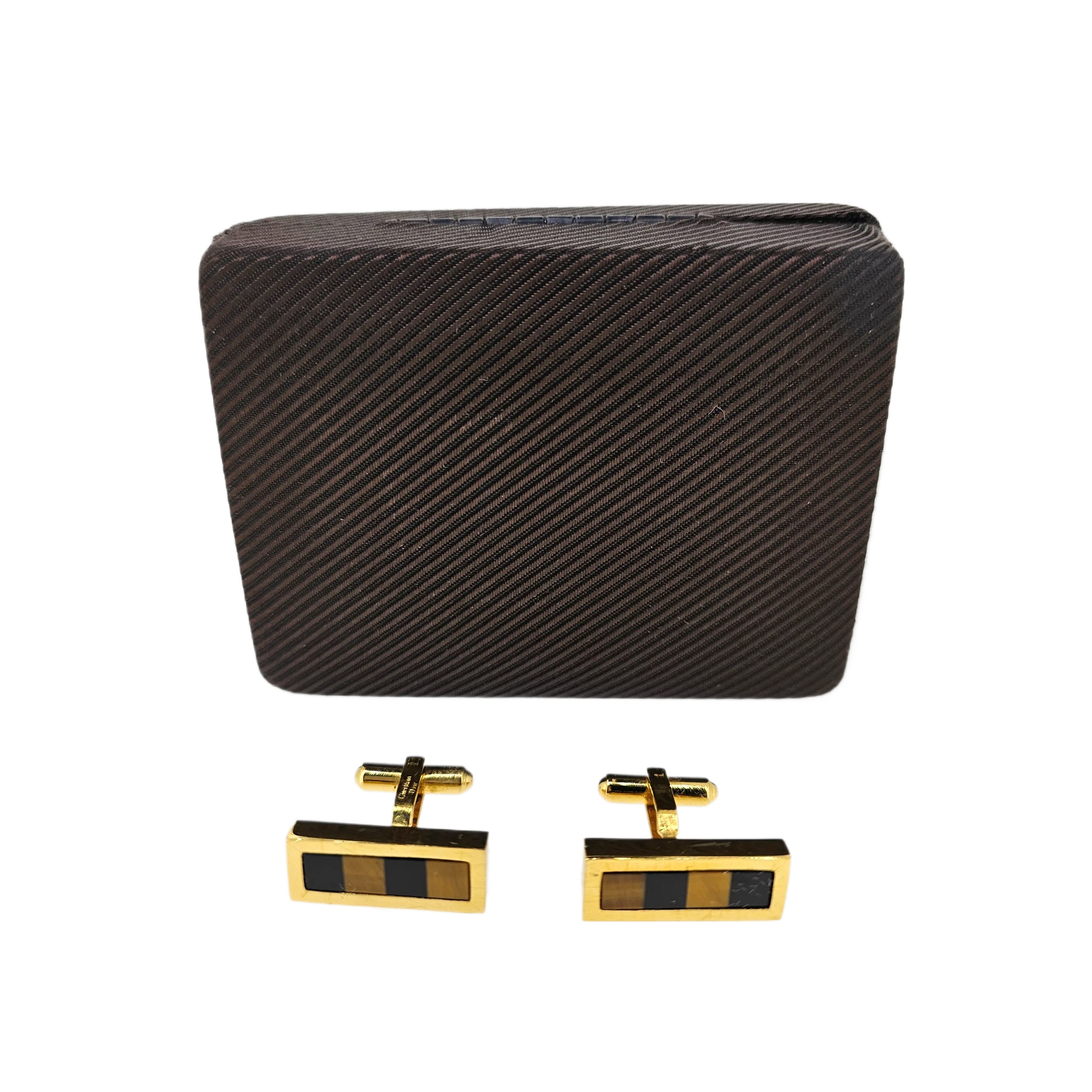 Dior Metal Gold-tone Cufflinks