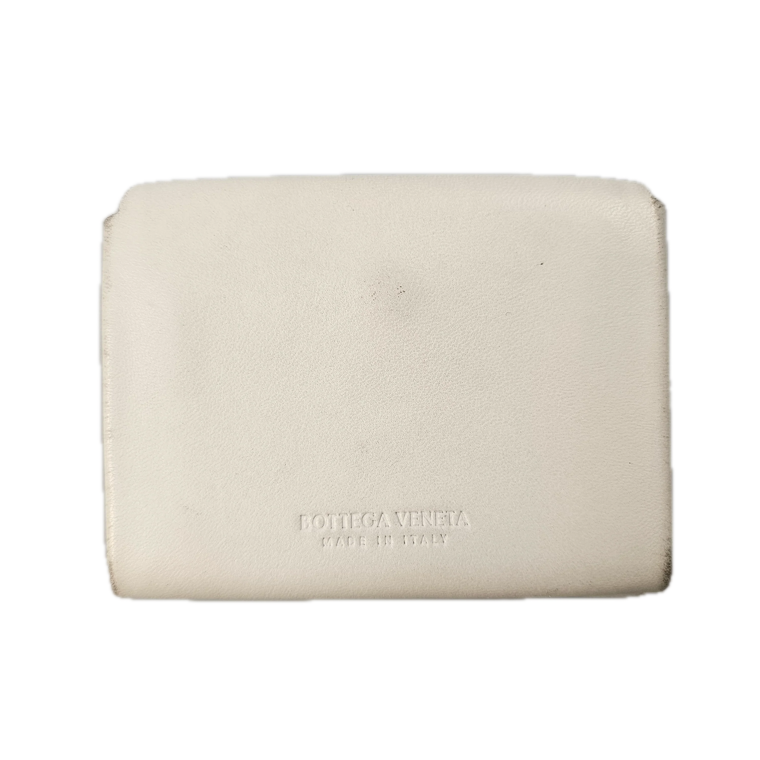 Bottega Veneta White Leather Wallet