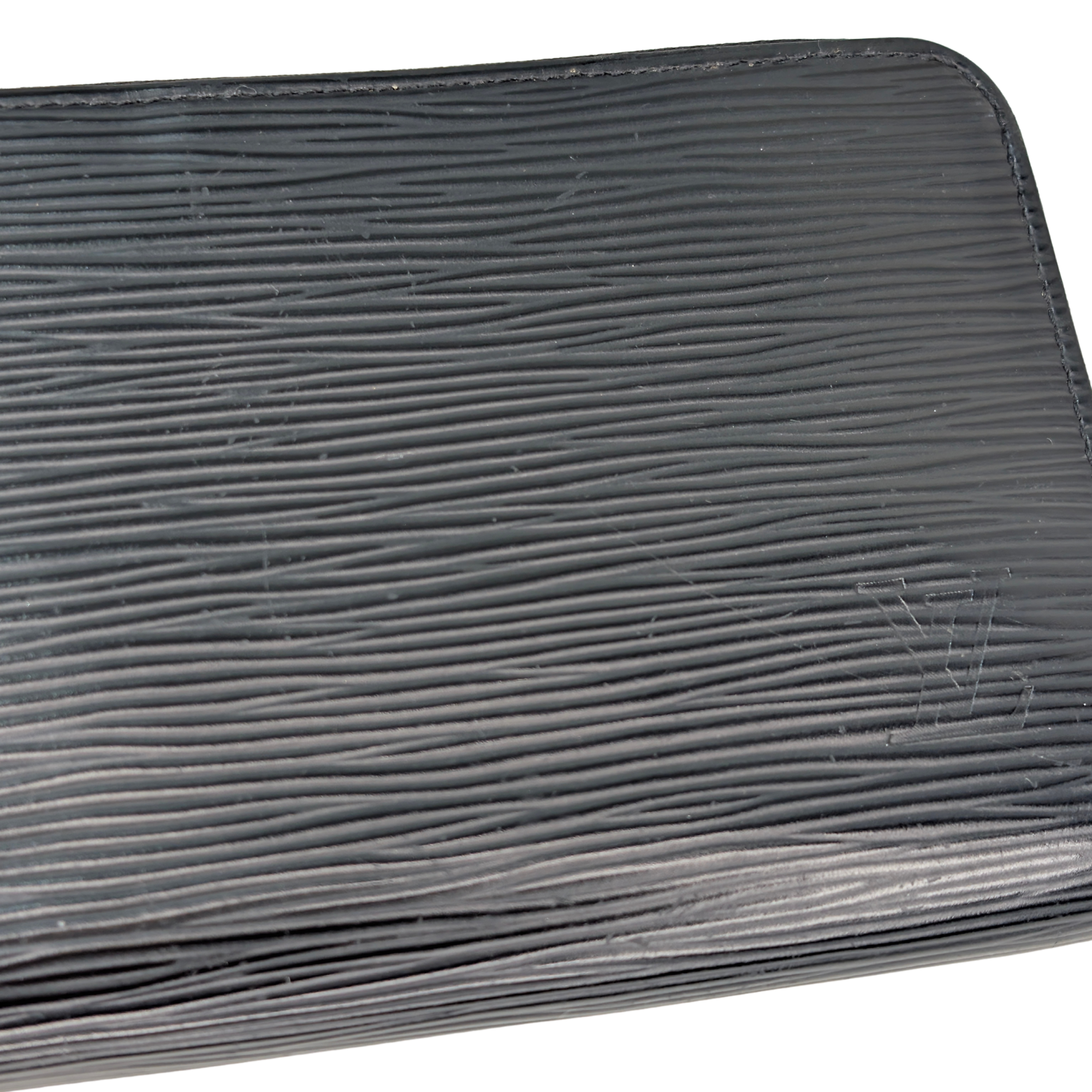 Louis Vuitton Zippy Epi Long Wallet Black