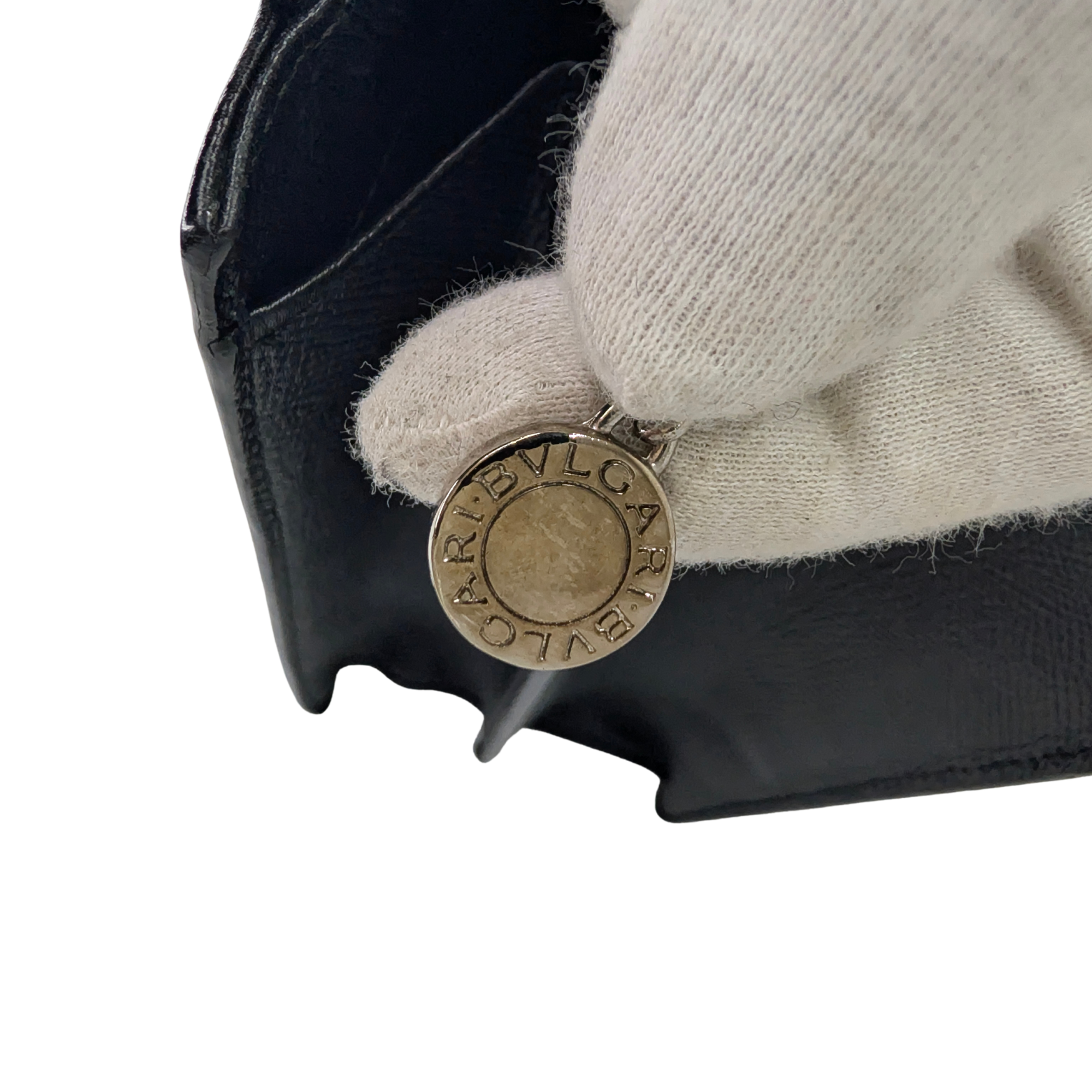 Bvlgari Leather Shoulder Bag Black