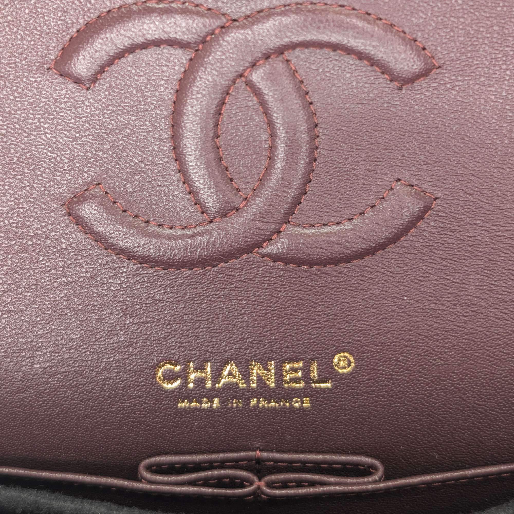 Chanel Classic Flap Bag Caviar Leather Medium Black