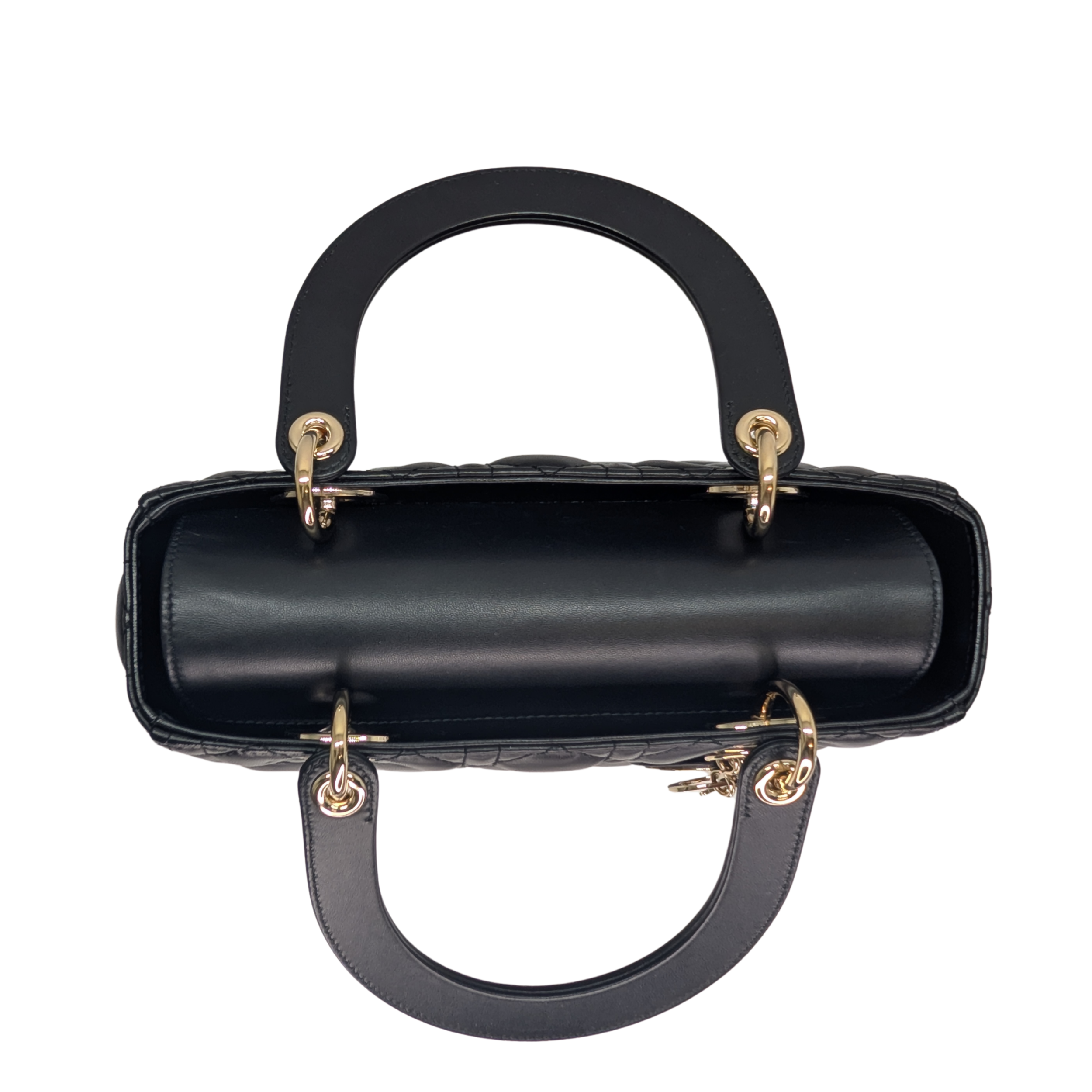 Dior Lambskin Cannage Medium Lady Dior Black