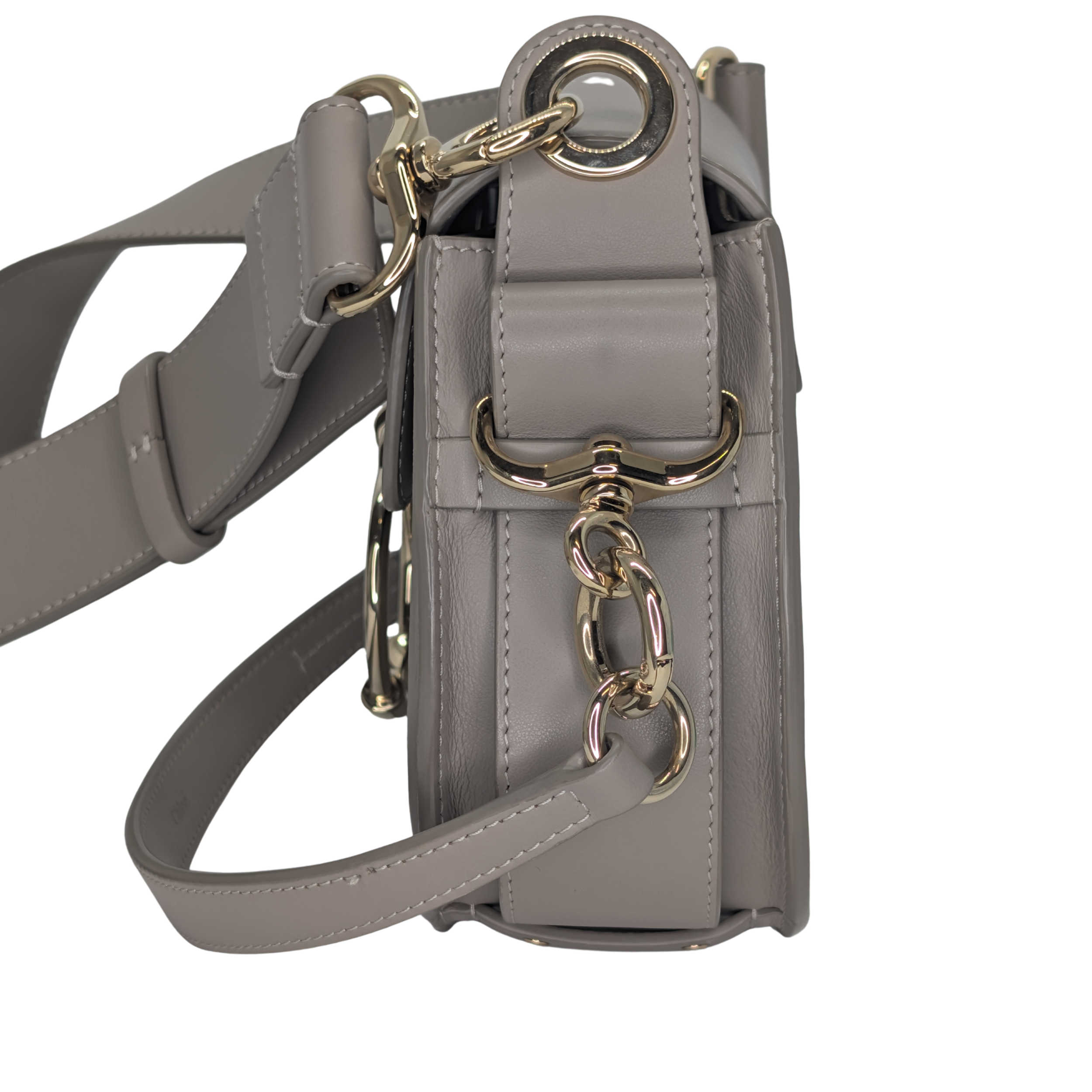Chloe Calfskin Small Tess Bag Motty Grey