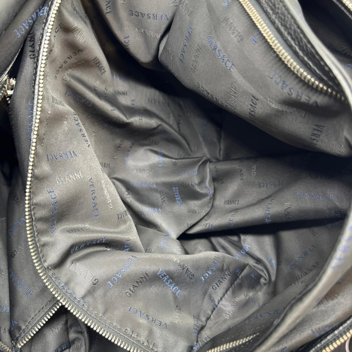 Versace Carry On Large Leather Black