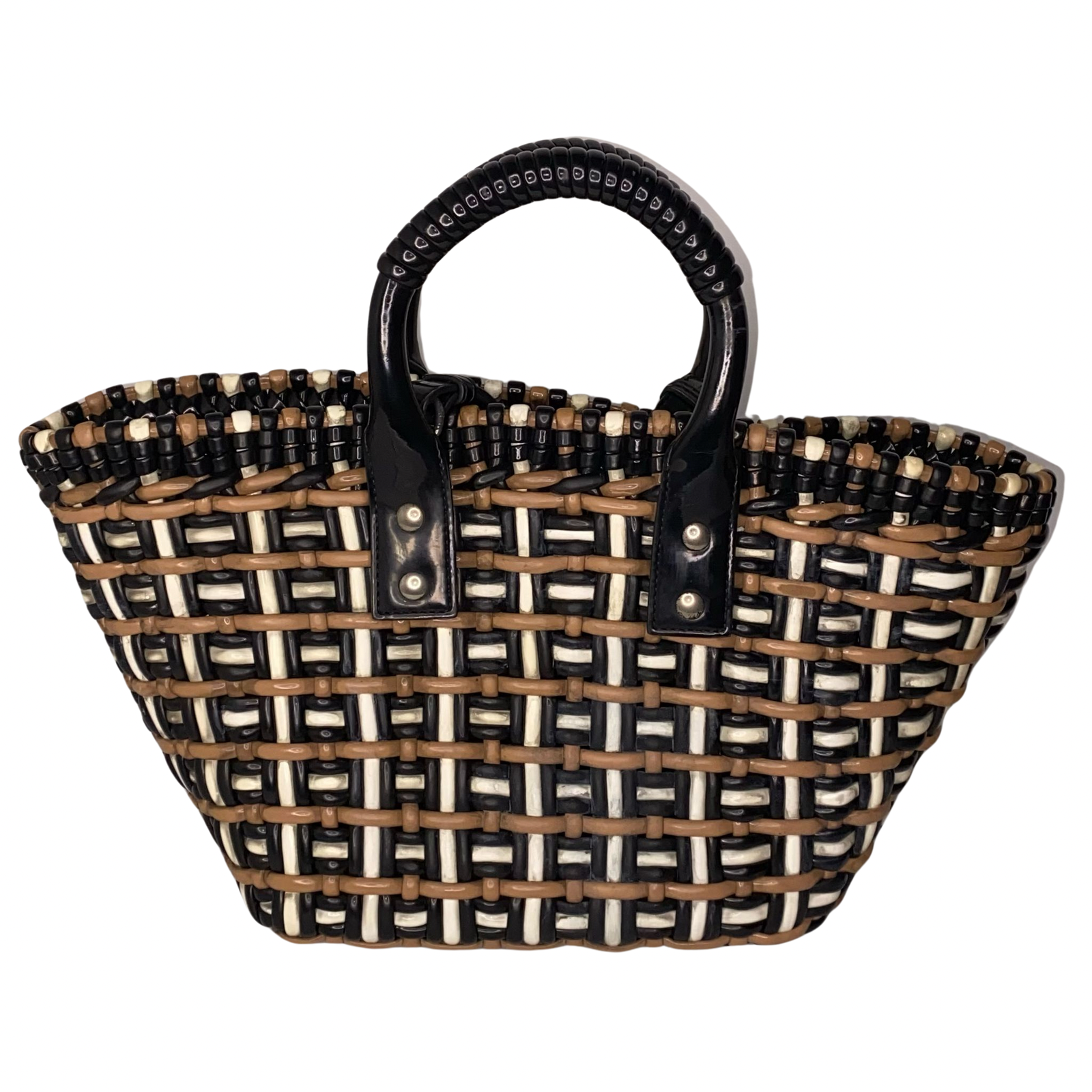 Balenciaga Bistro Panier Vinyl Tote Bag Crossbody Bag