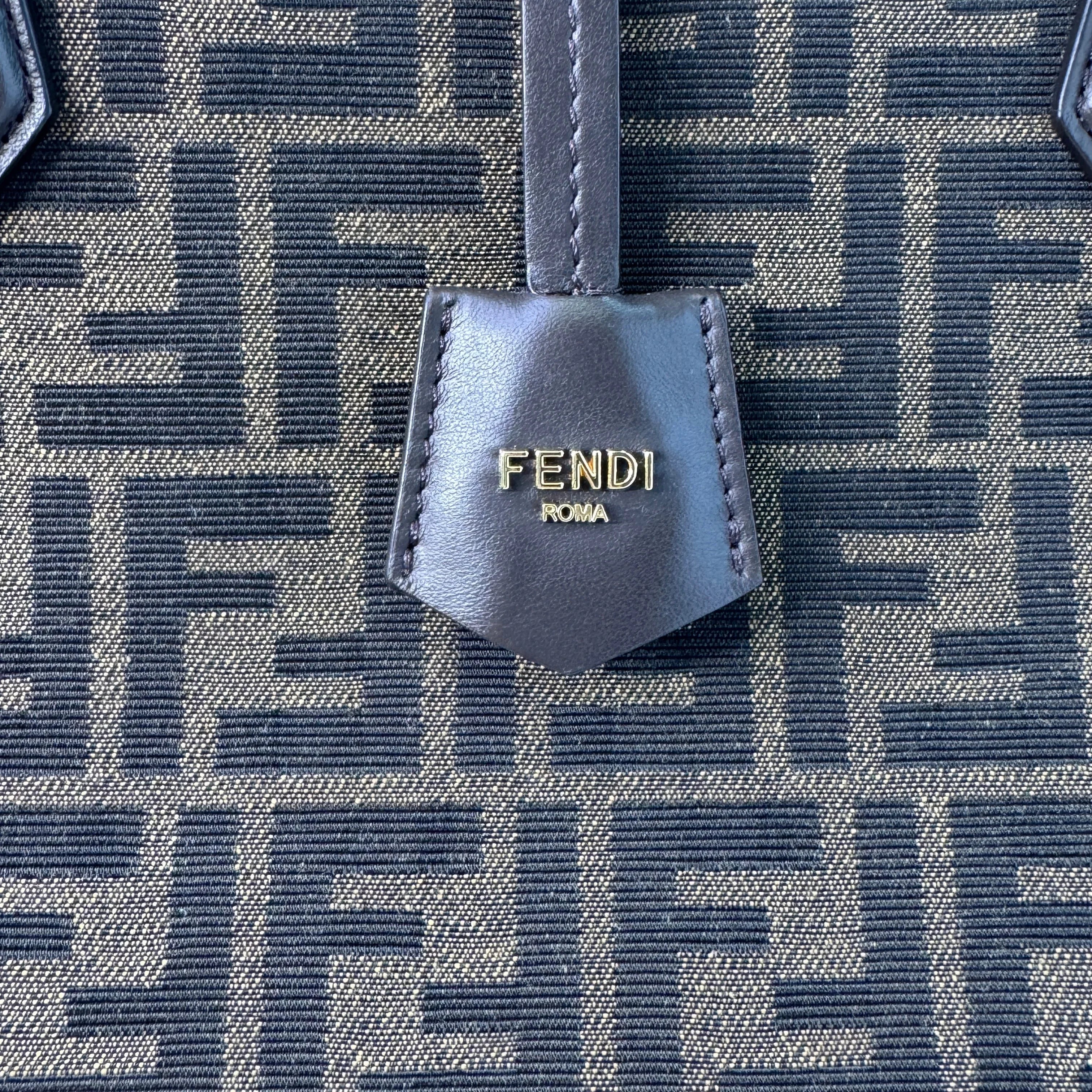 Fendi Origami Medium Fabric Tote Bag Brown - Lost Designer