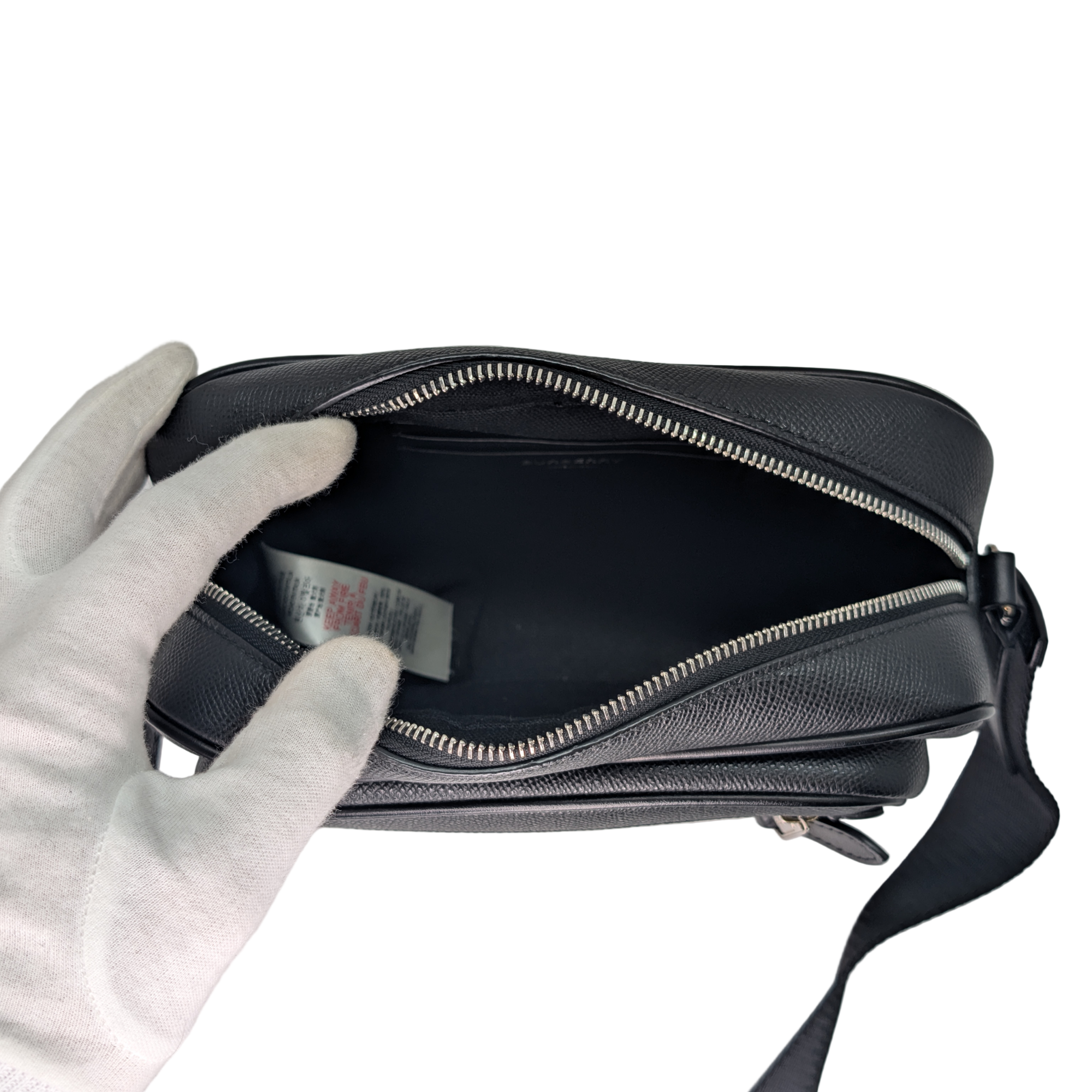 Burberry Paddy Crossbody Bag Leather Black