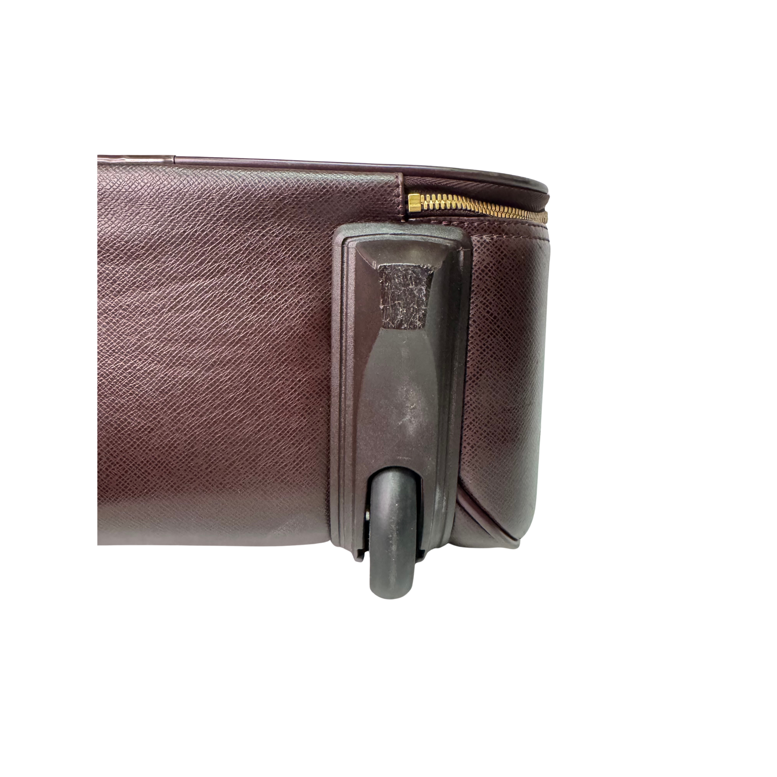Louis Vuitton Pegase 45 Luggage Bag Leather Burgundy