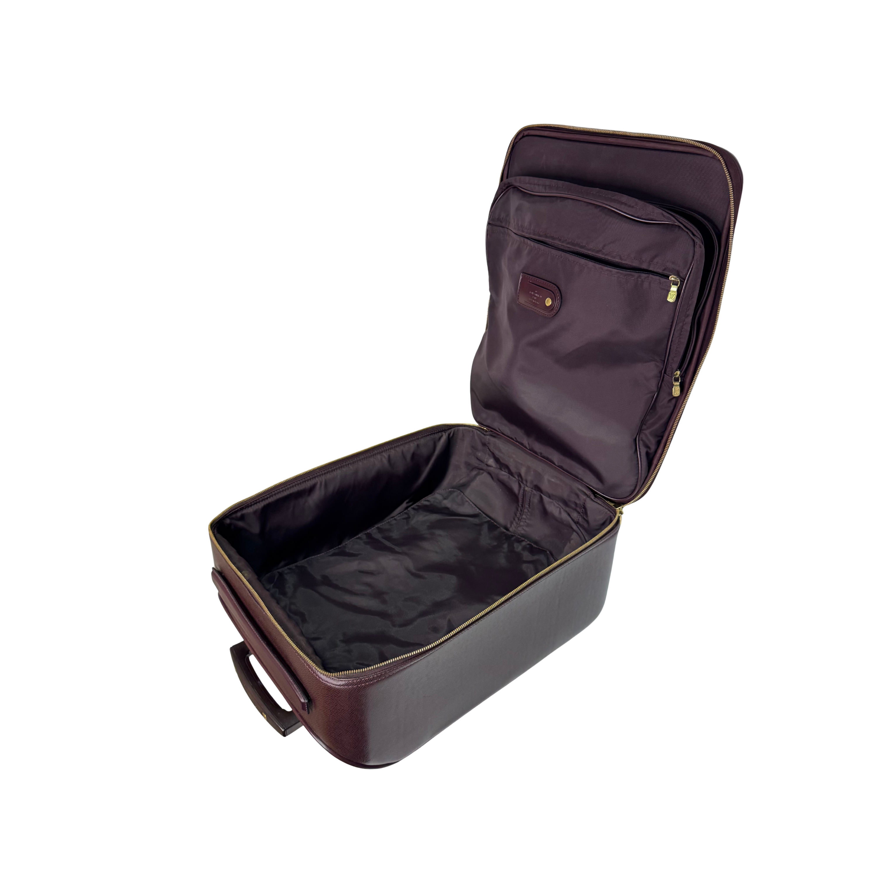 Louis Vuitton Pegase 45 Luggage Bag Leather Burgundy