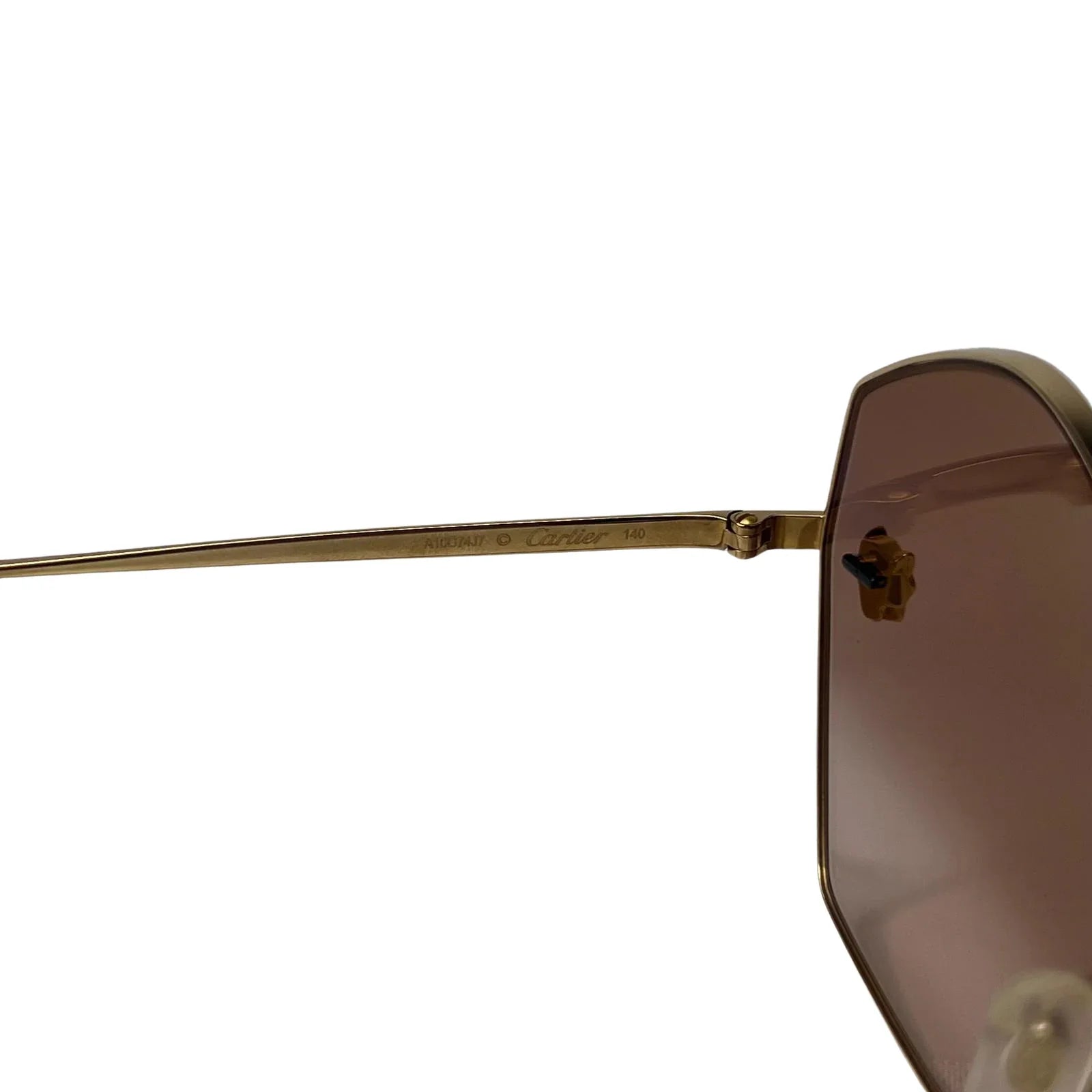 Cartier Panthère de Cartier Sunglasses – Gold / Brown Gradient