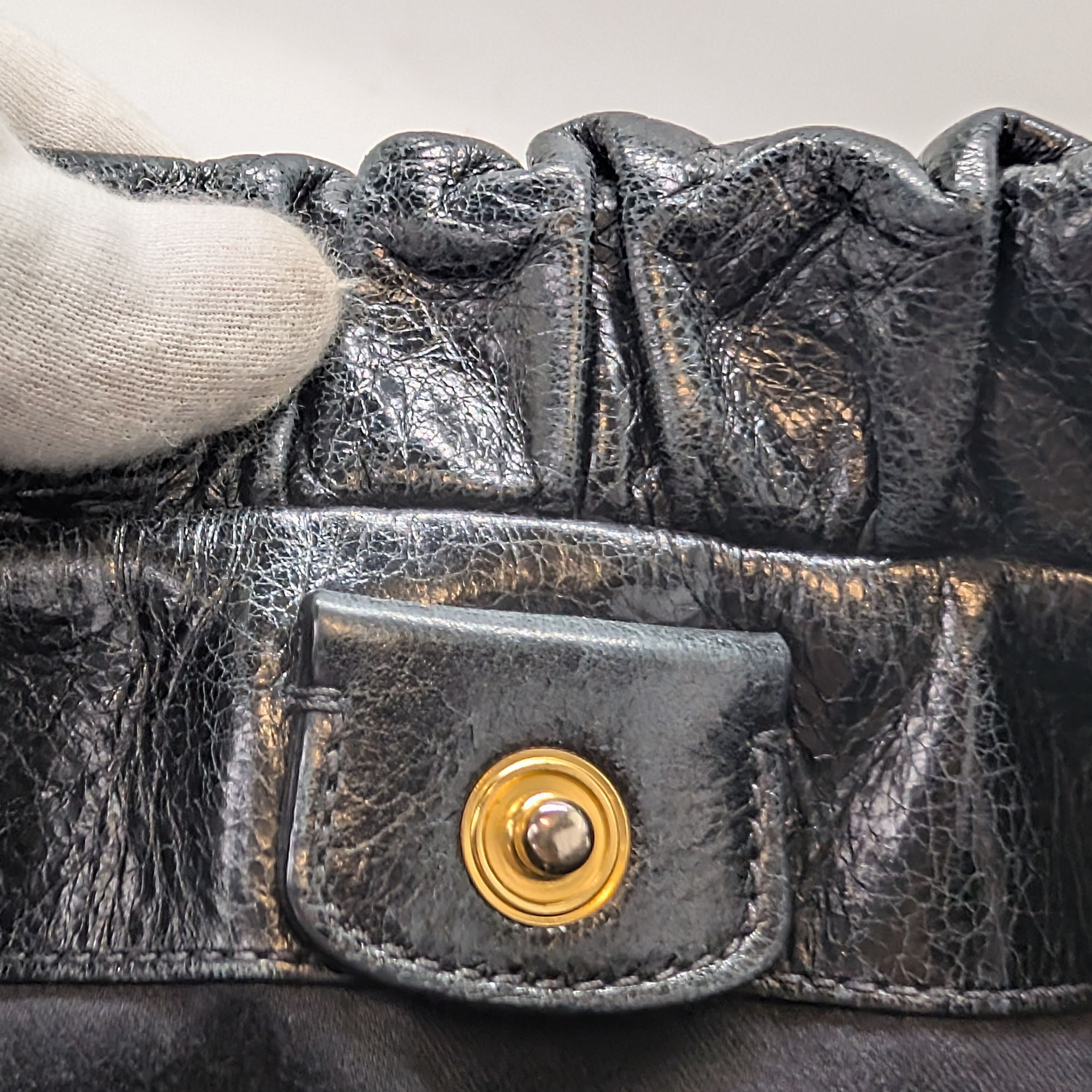 Miu Miu Vitello Crossbody Bag Black