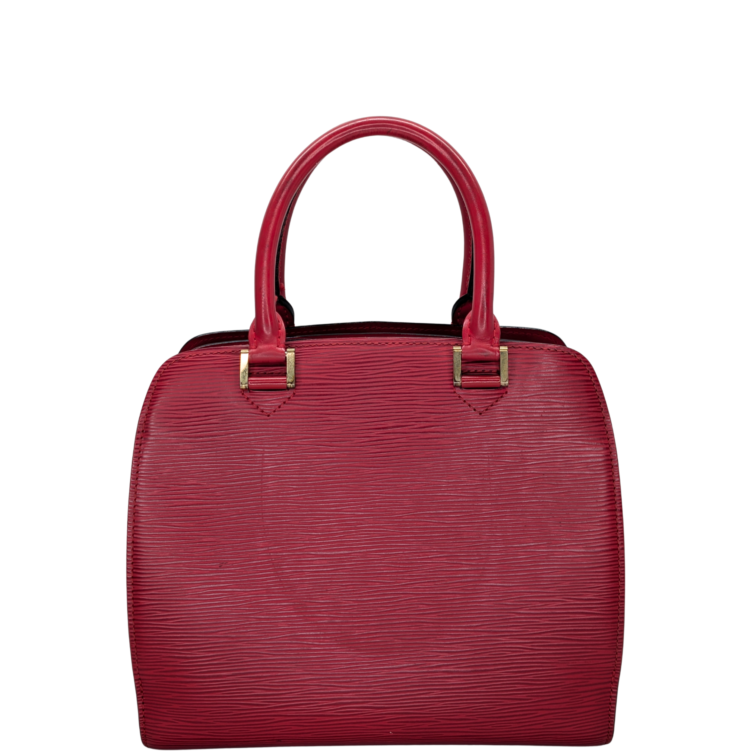 Louis Vuitton Pont Neuf Epi Leather Bag Red