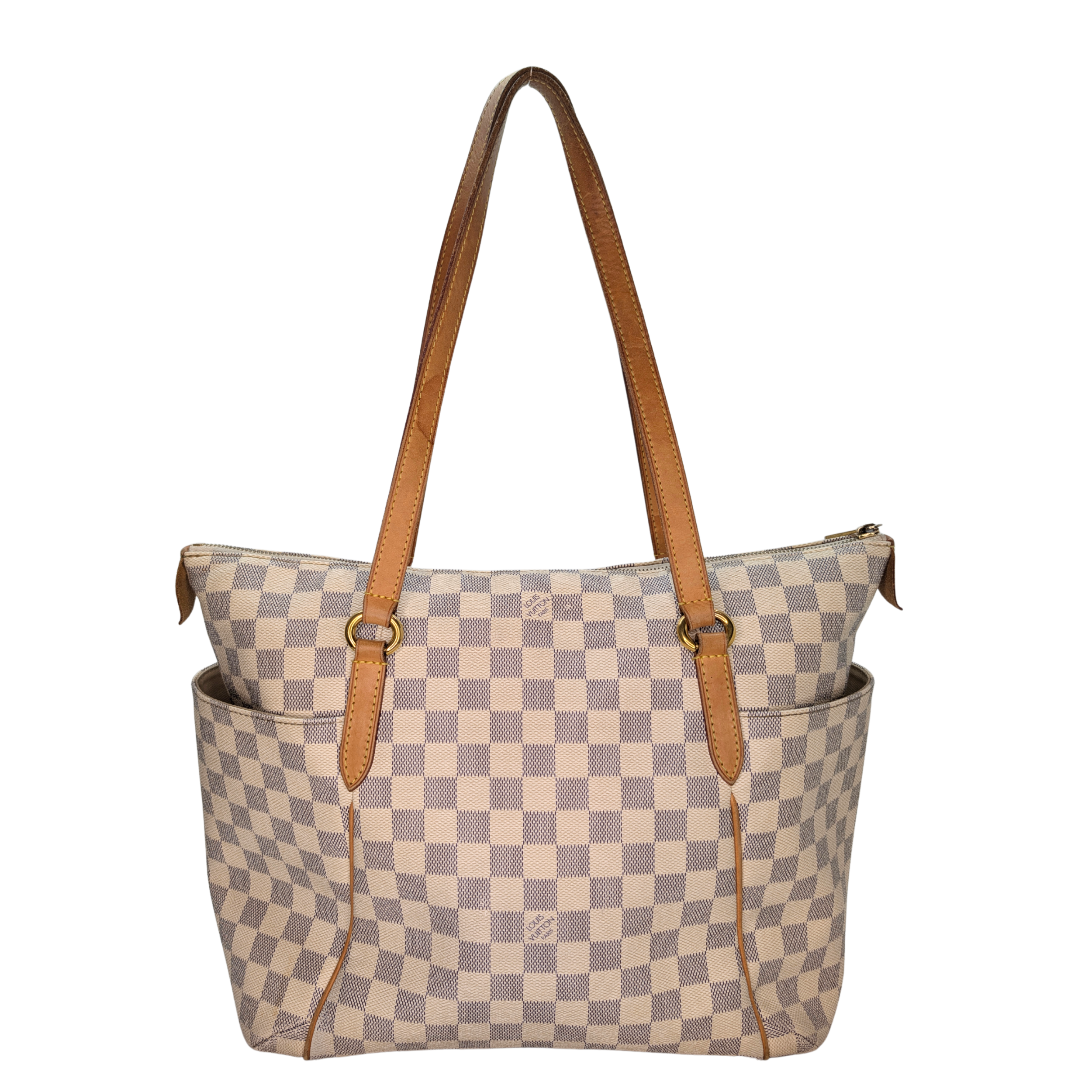 Louis Vuitton Totally MM Damier Azur Shoulder Bag