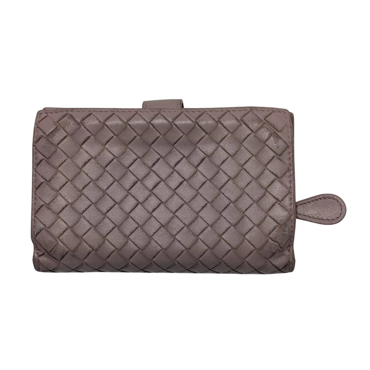 Bottega Veneta Intreciatto Vintage Wallet Leather Pink - Lost Designer