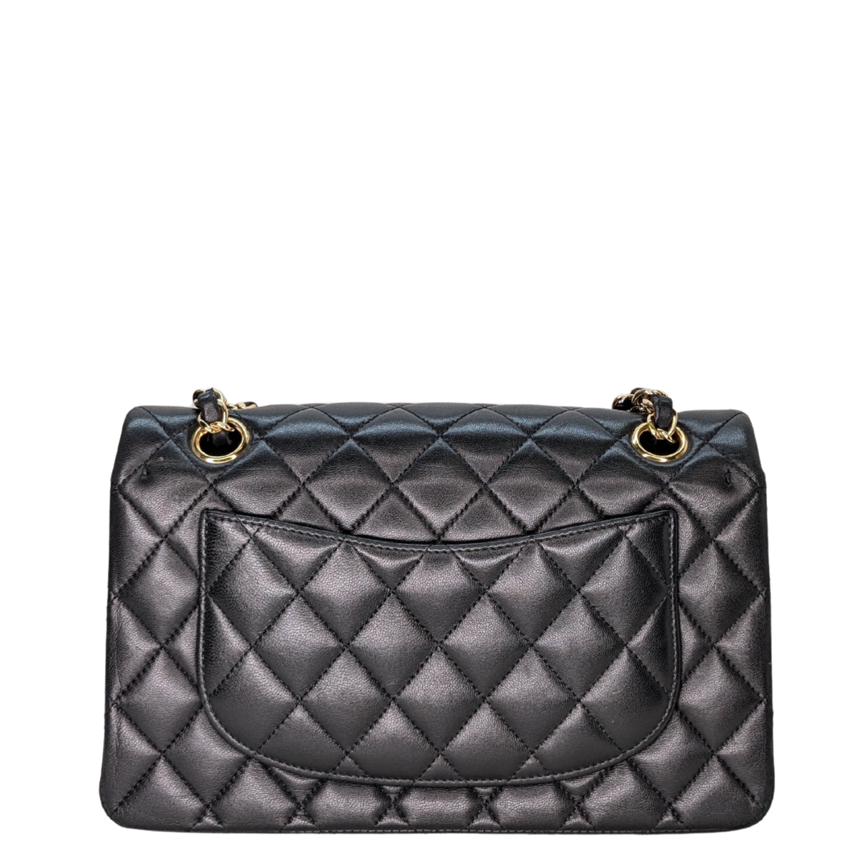 Chanel Small Classic Double Flap Bag Lambskin Black GHW