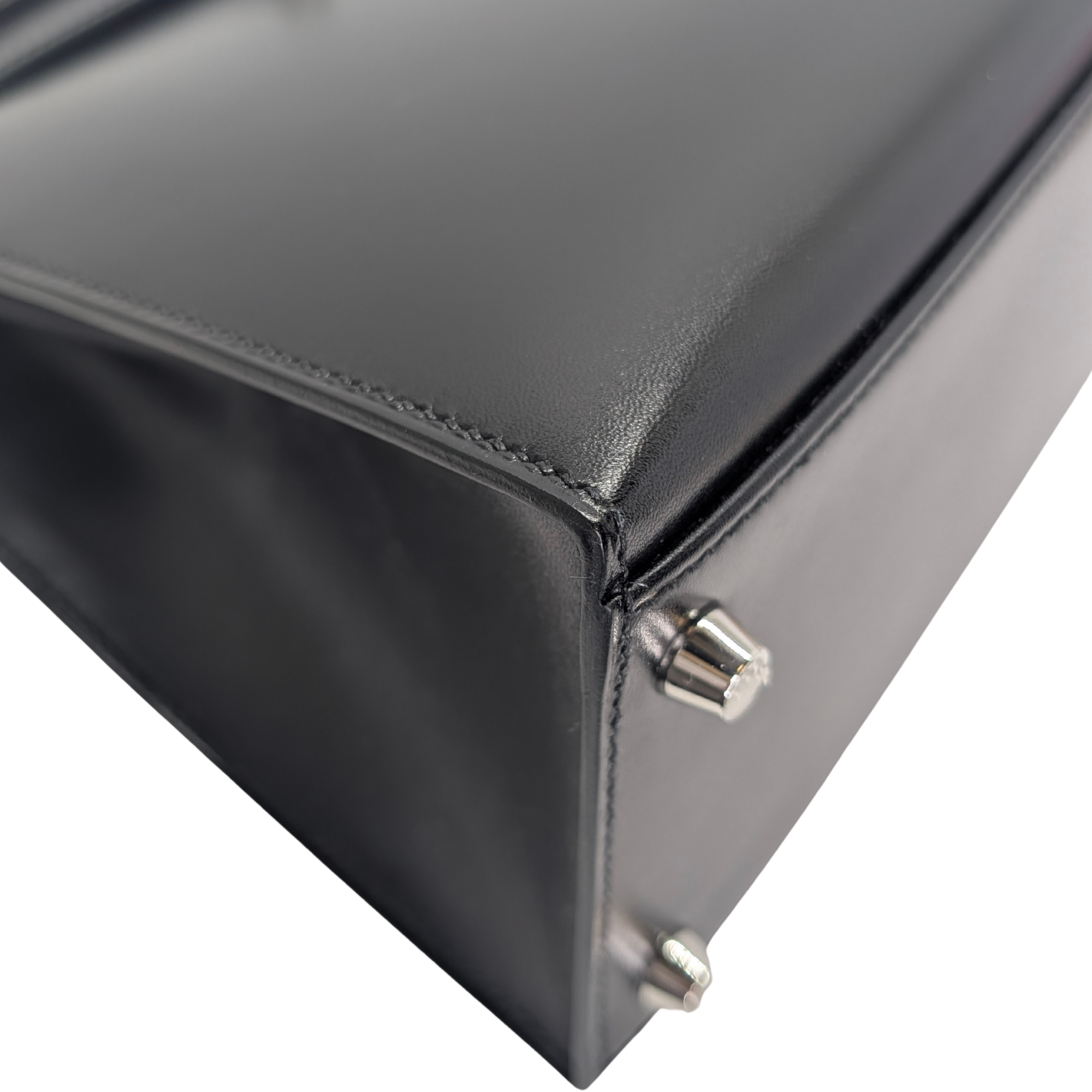 Hermès Kelly 28 SHW Box Leather W Stamp 2024 Black