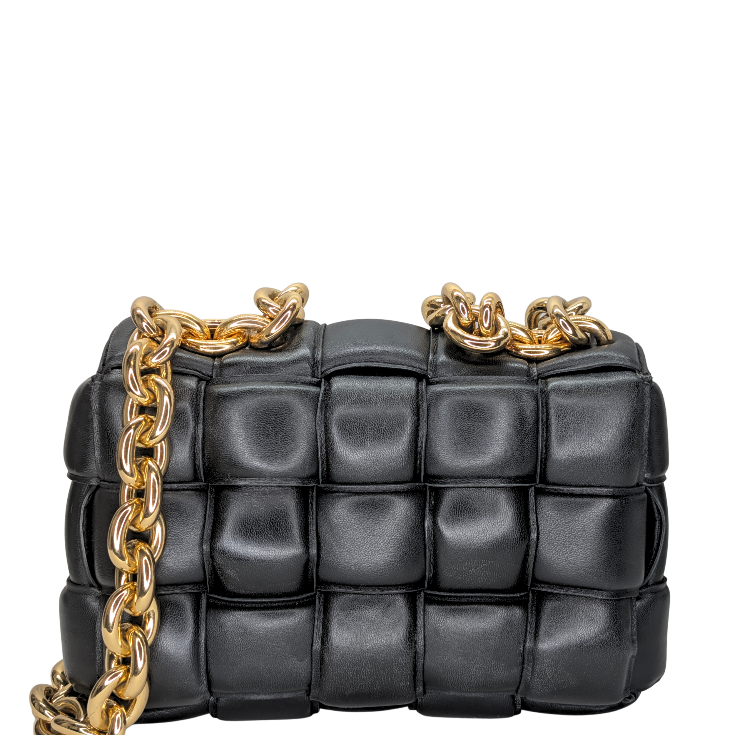 Bottega Veneta Chain Padded Cassette Bag Black