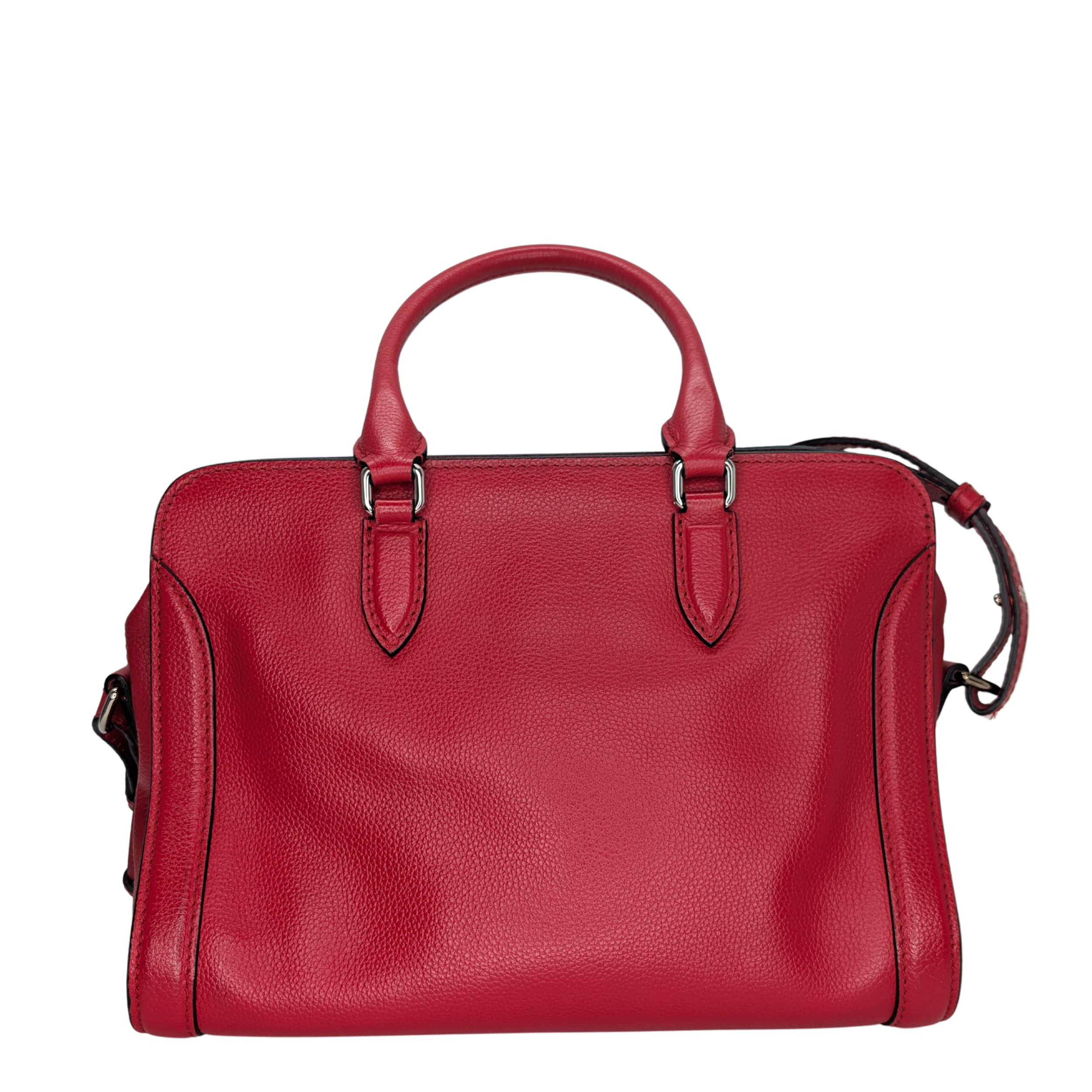 Alexander McQueen Padlock Skull Tote Bag Red