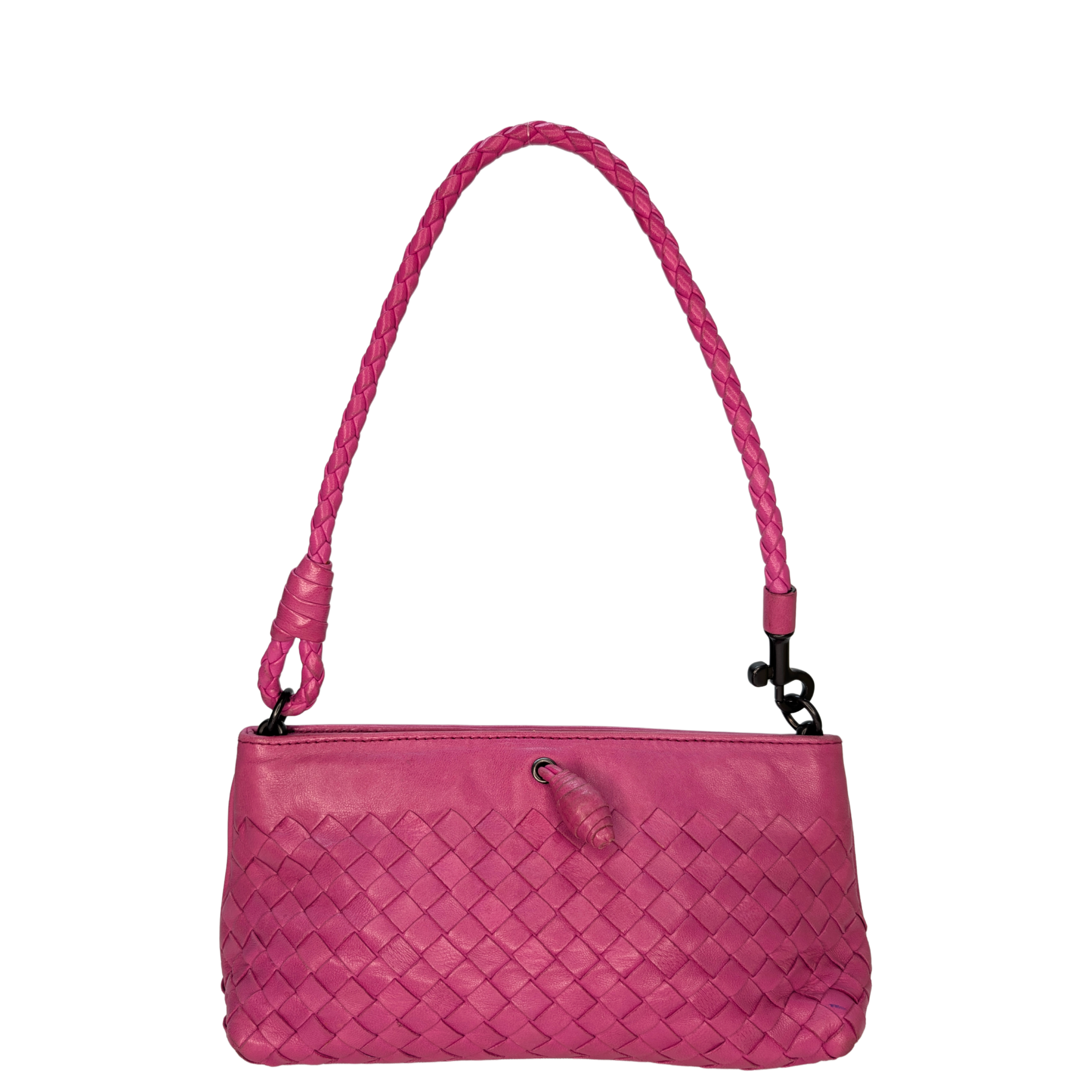Bottega Veneta Pochette Intrecciato Pink