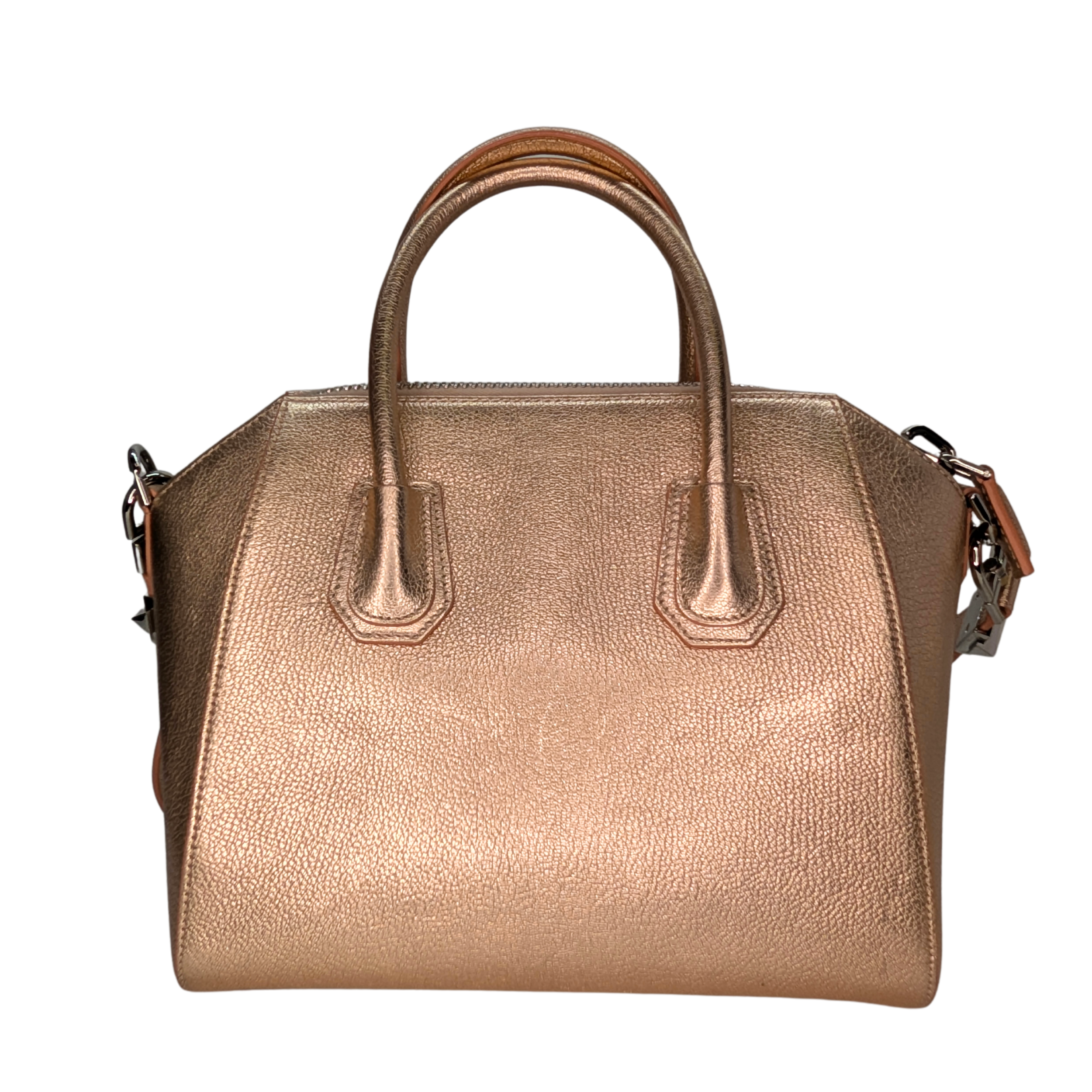 Givenchy Antigona Small Sugar Goatskin Metalic Pink Bag