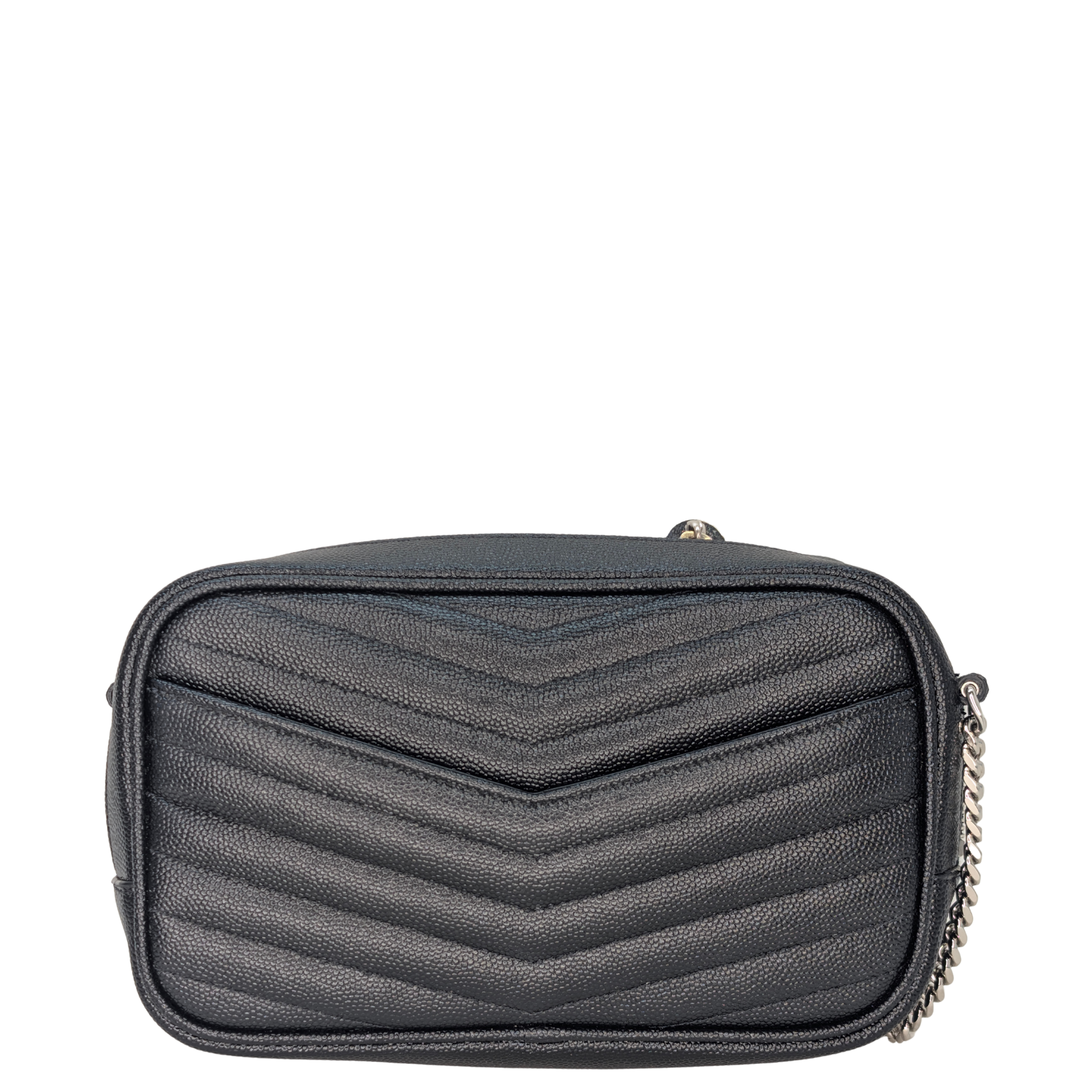 Saint Laurent Lou Mini Grain leather camera bag SHW