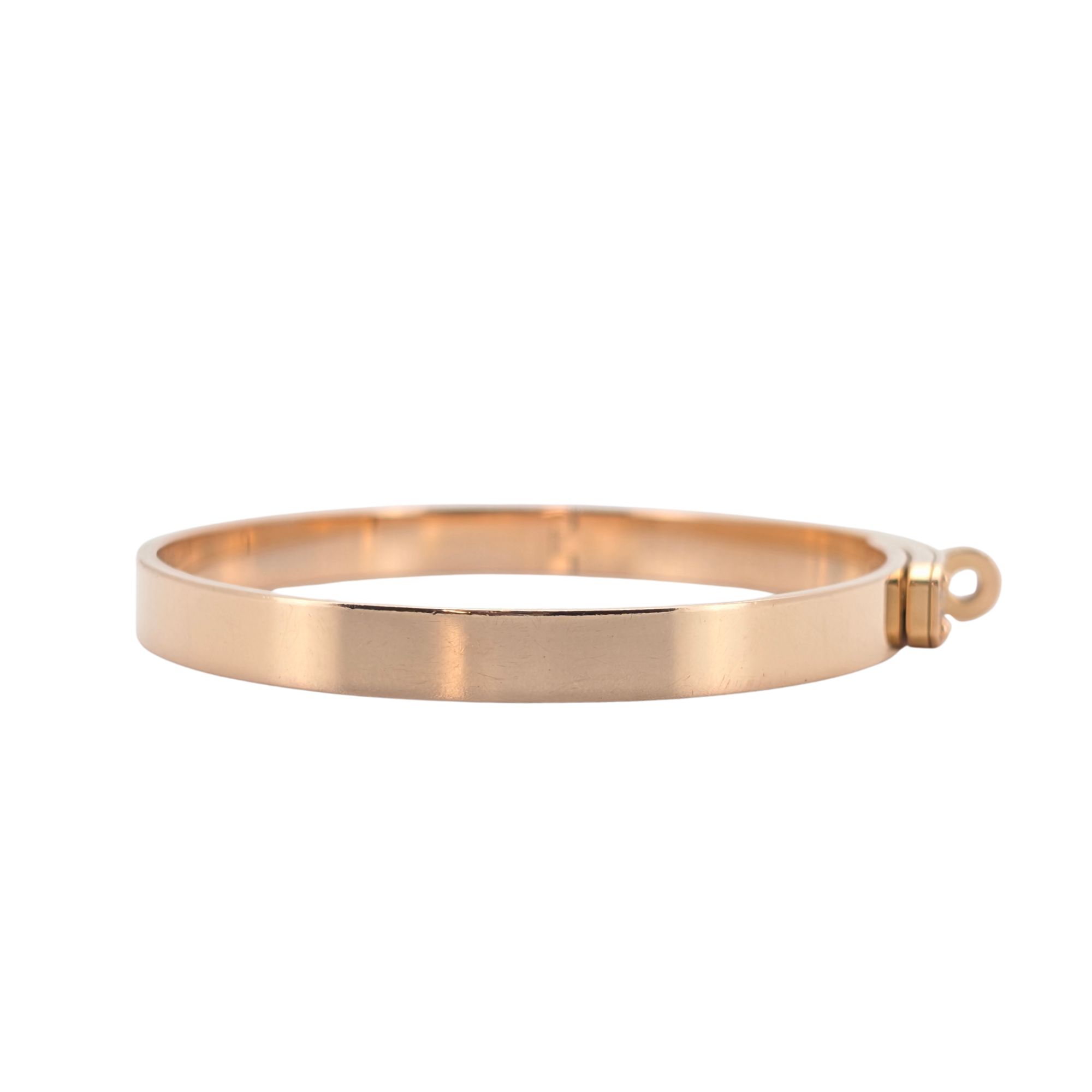Hermes Kelly Diamond Bracelet Small LG In 18k Rose Gold