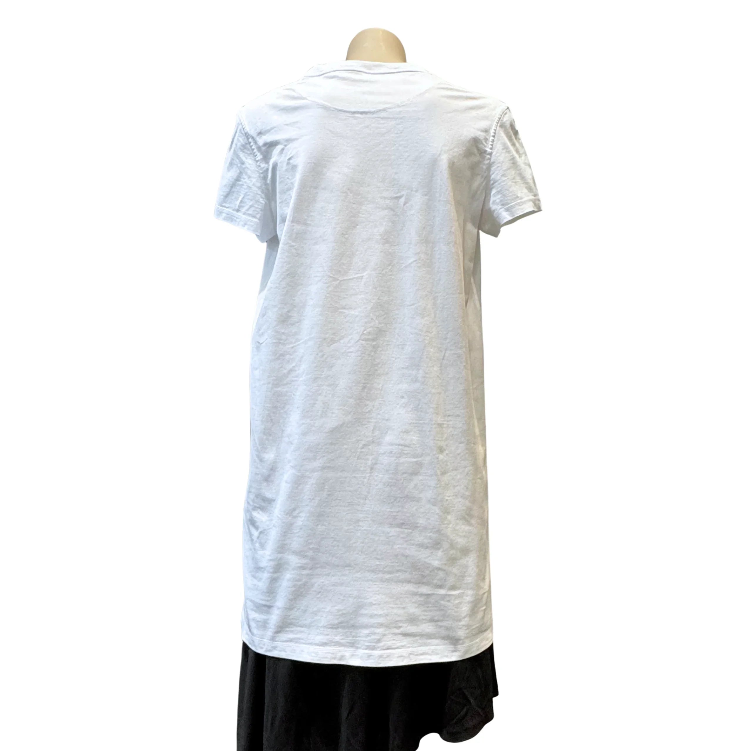 Hermes Della Cavalleria Mid T shirt Dress White 38