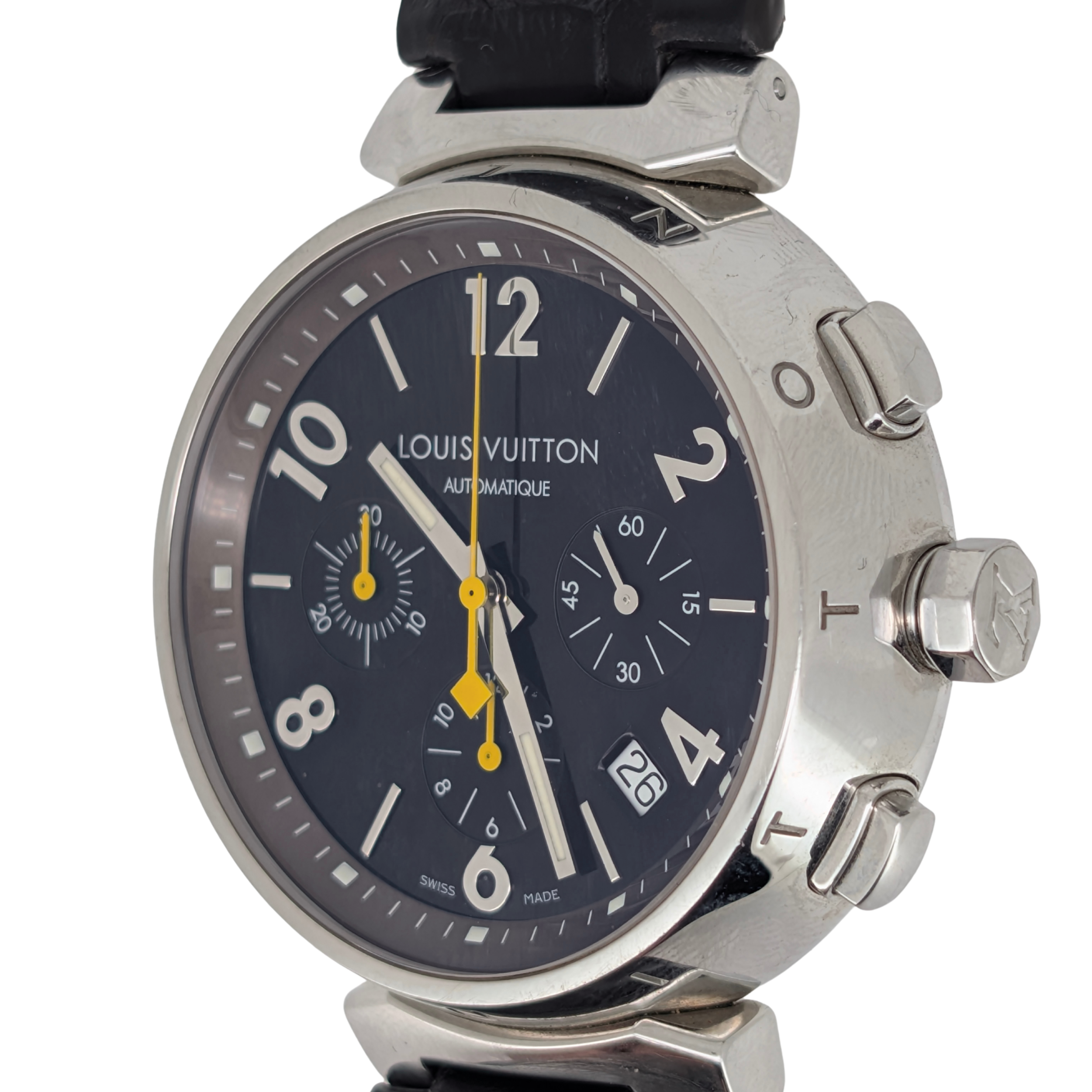 Louis Vuitton Tambour Chronograph Q1121 41mm Automatic Steel Watch