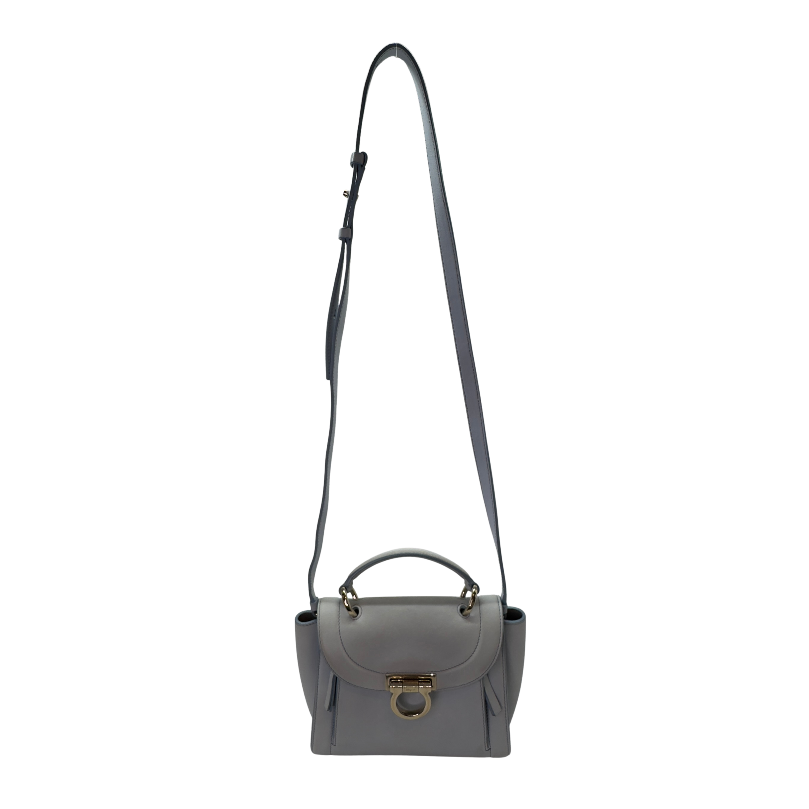 Salvatore Ferragamo Sofia Rainbow Shoulder Bag Baby Blue