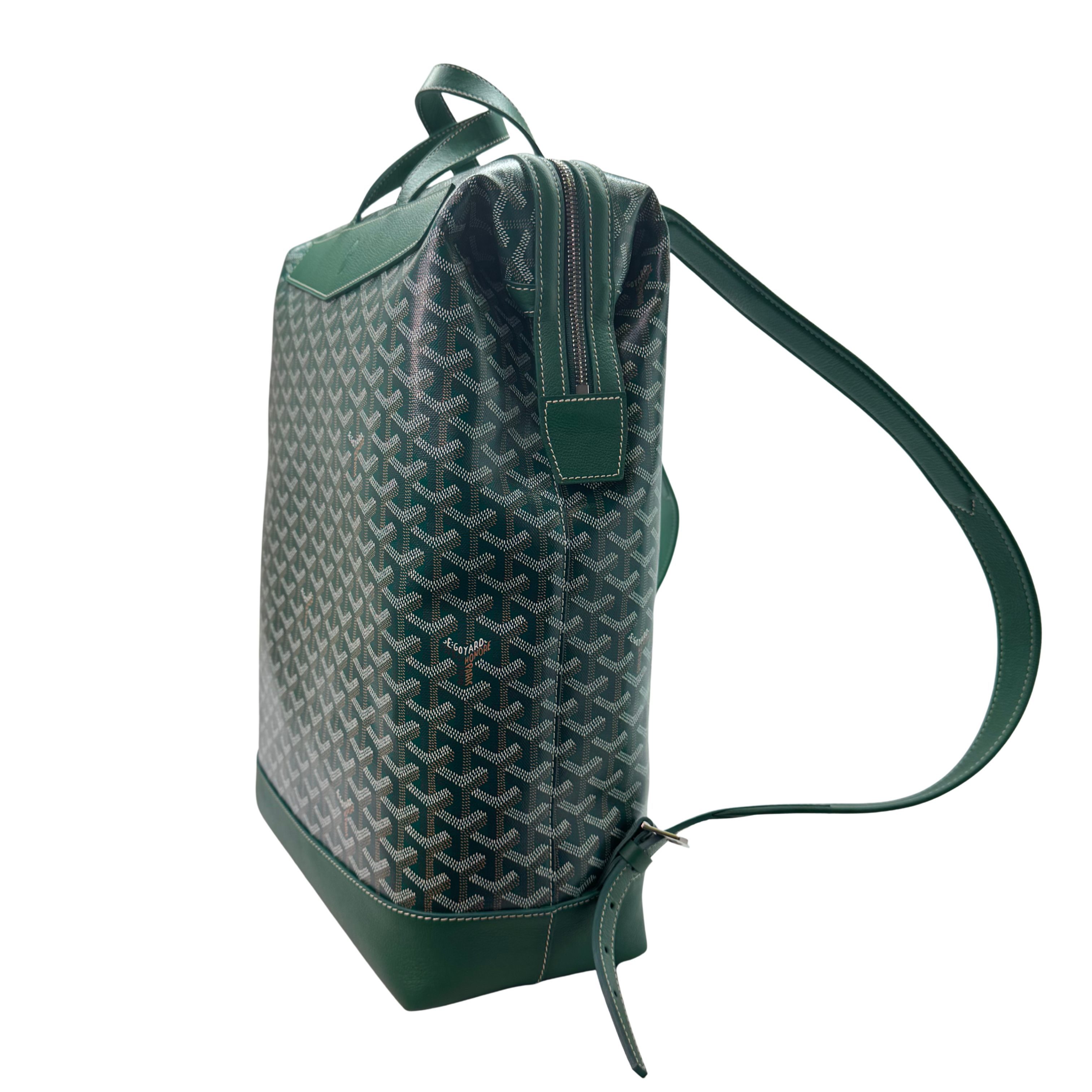 Goyard Cisalpin Backpack Bag Coated Canvas Green