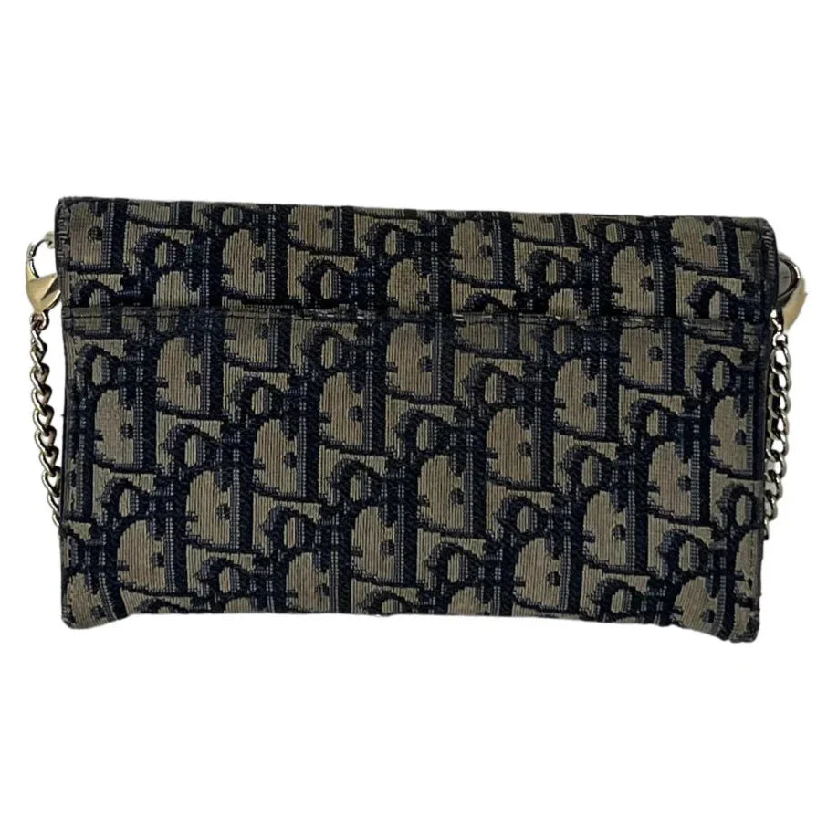 Dior Saddle Wallet on Chain Oblique Jacquard Crossbody Bag