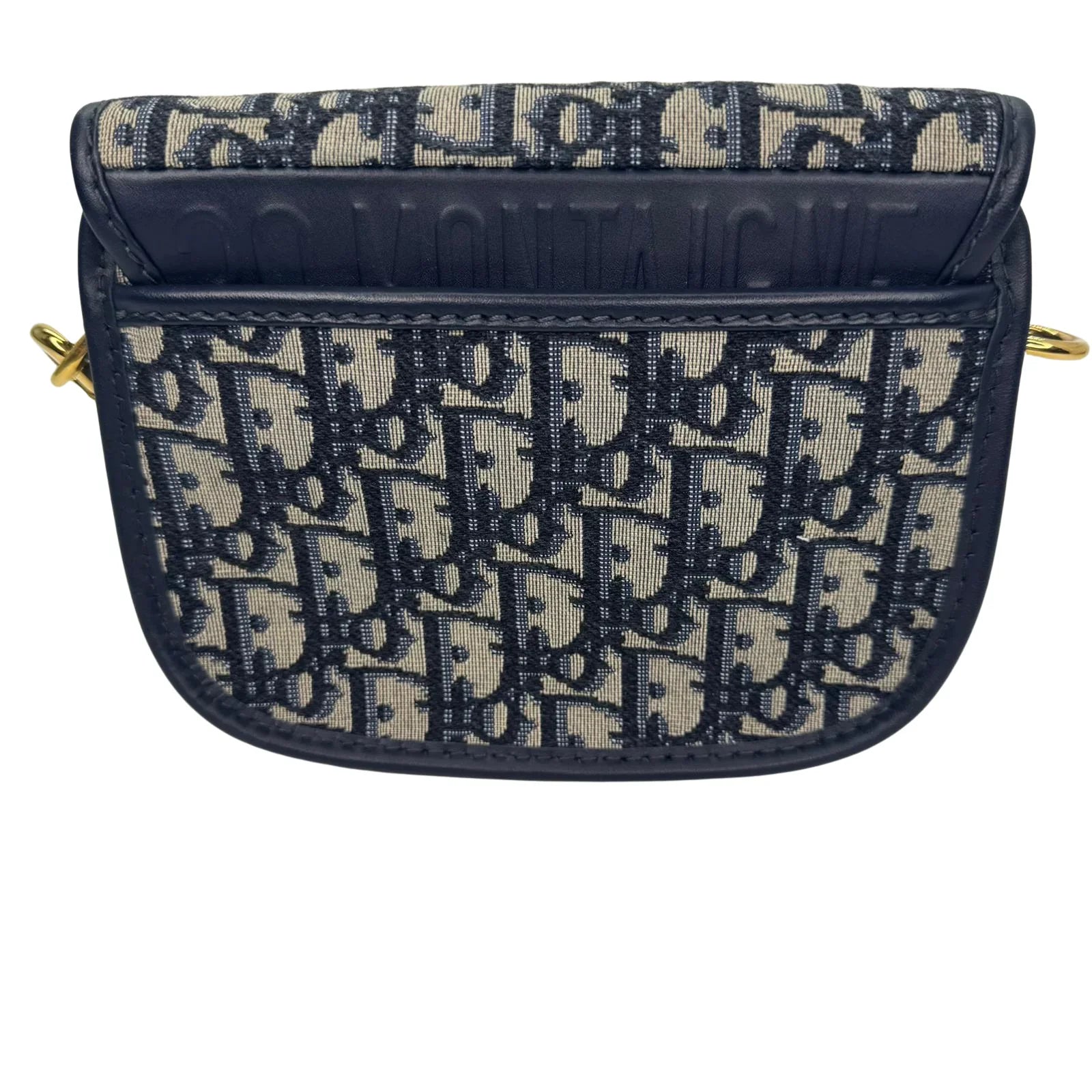 Christian Dior Oblique Small Bobby Flap Shoulder Bag Beige/Black - Lost Designer